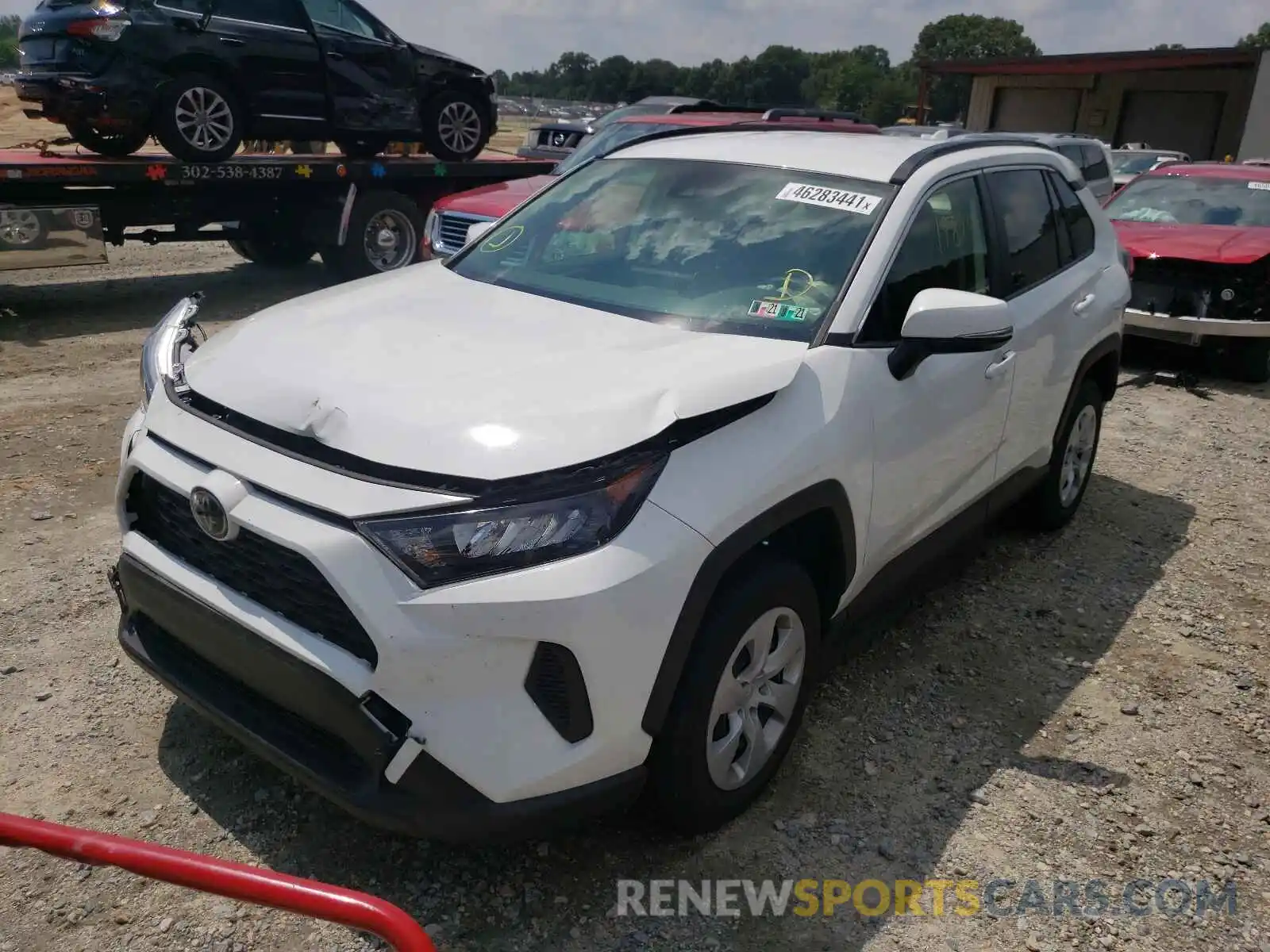 2 Photograph of a damaged car JTMG1RFV1KJ019463 TOYOTA RAV4 2019