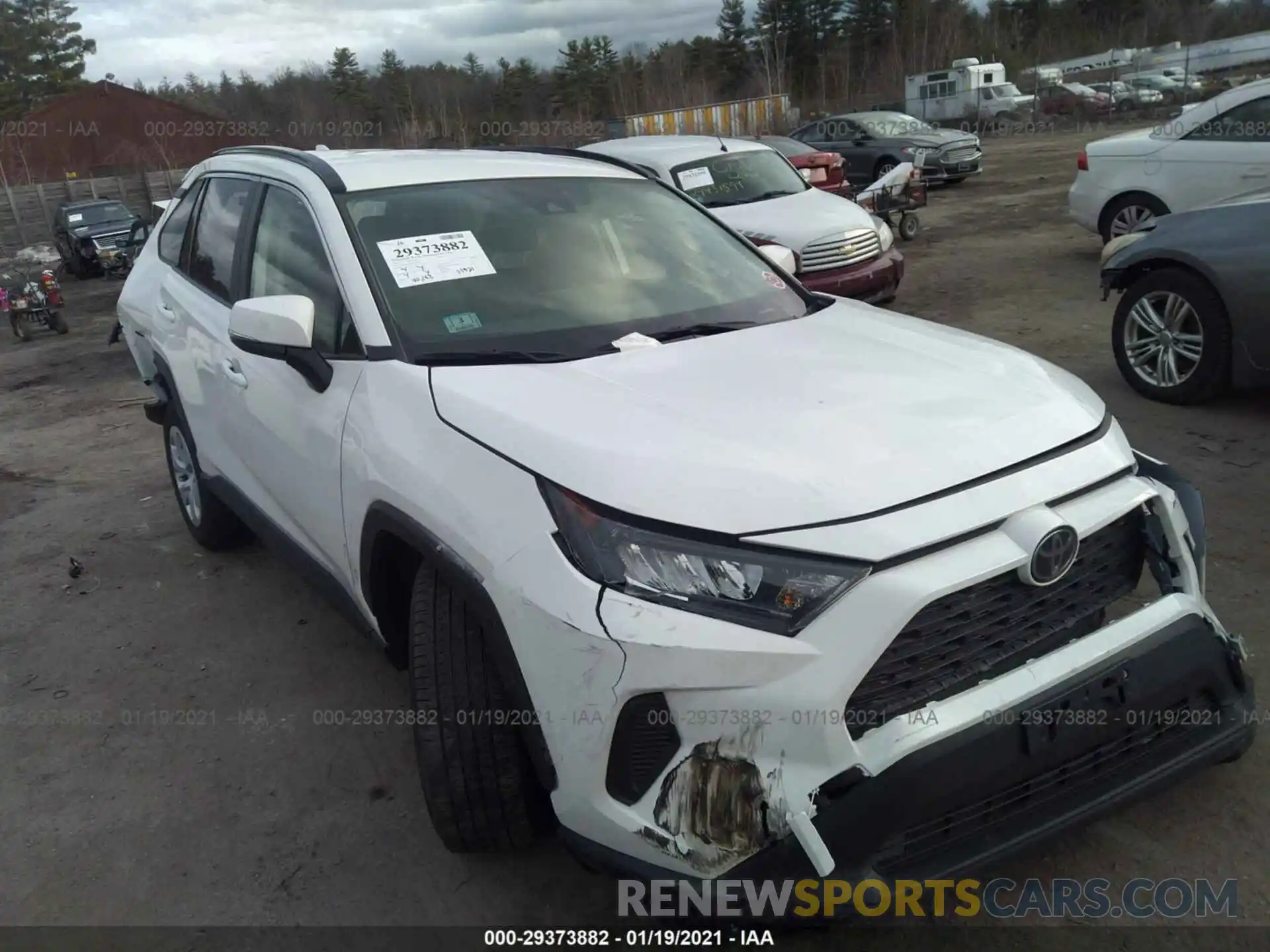 1 Photograph of a damaged car JTMG1RFV2KD004503 TOYOTA RAV4 2019