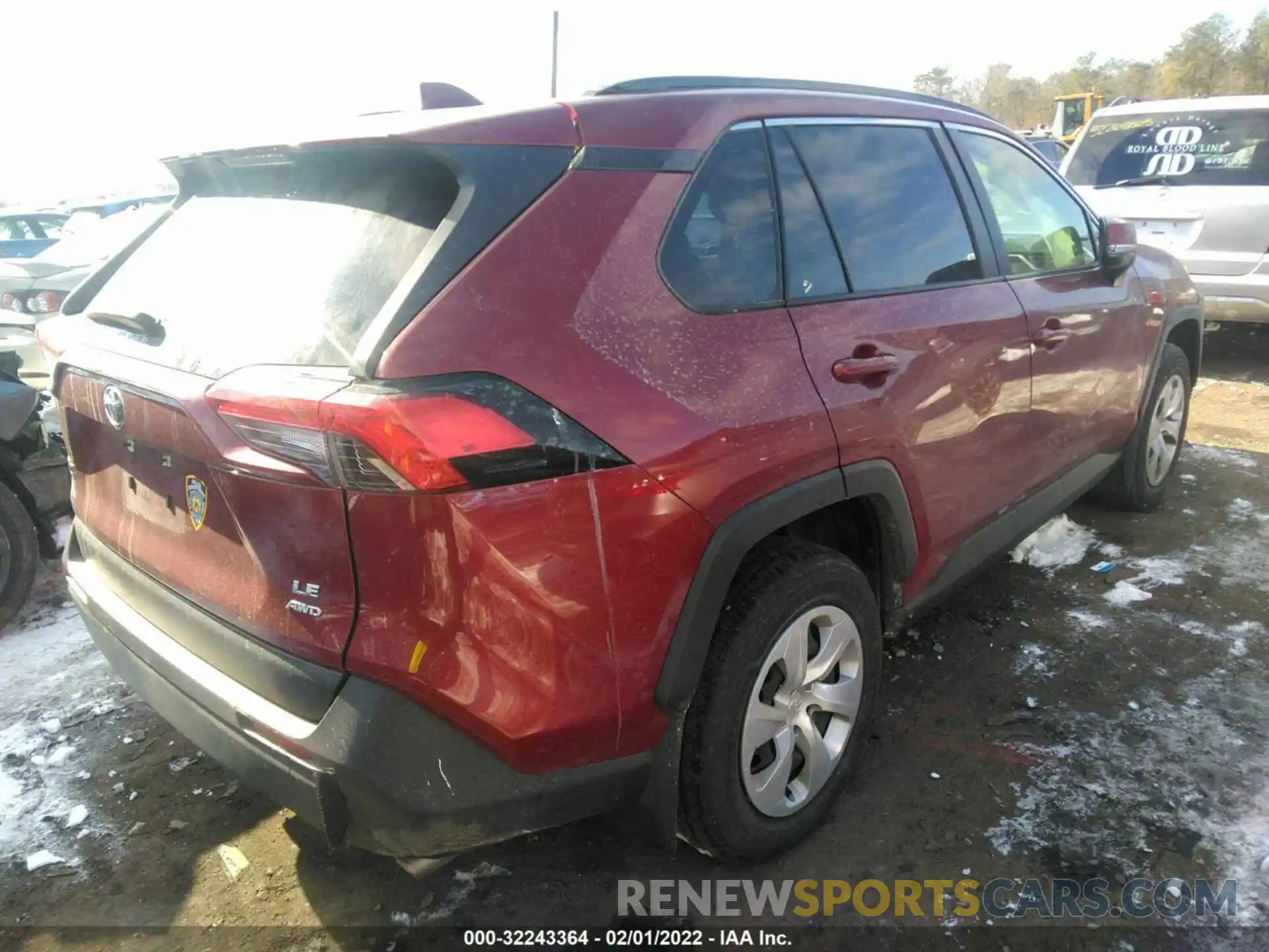 4 Фотография поврежденного автомобиля JTMG1RFV2KD006204 TOYOTA RAV4 2019