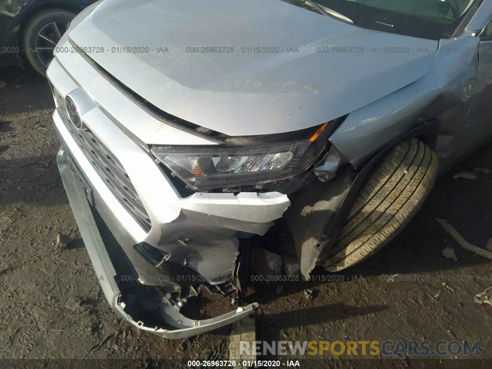 6 Photograph of a damaged car JTMG1RFV2KD008857 TOYOTA RAV4 2019