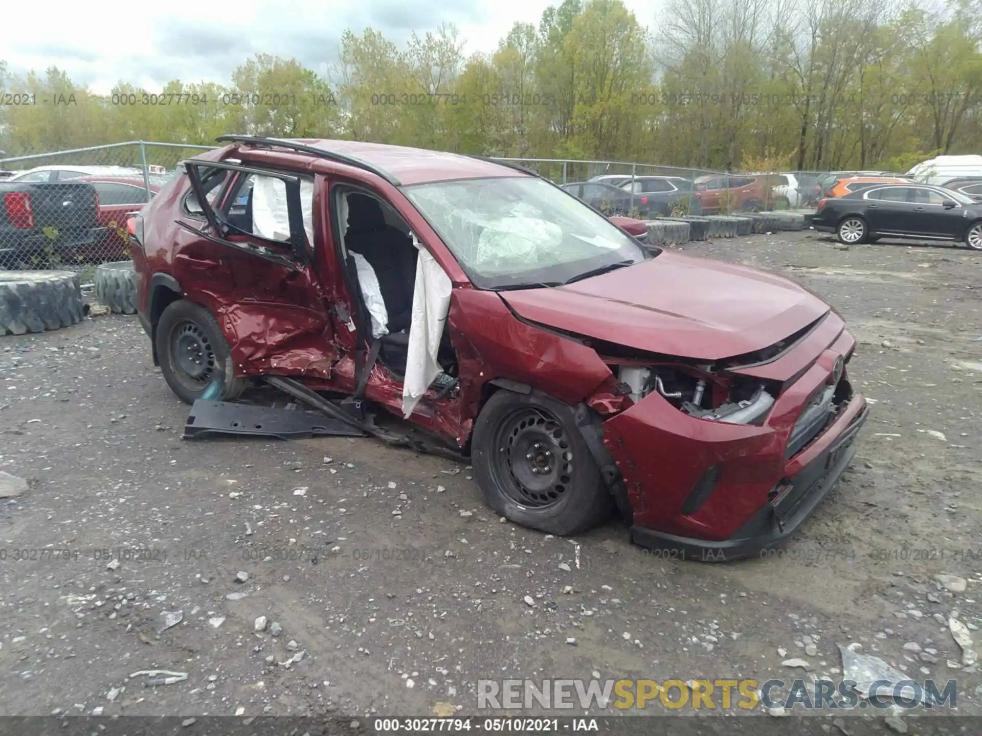 1 Photograph of a damaged car JTMG1RFV3KD004543 TOYOTA RAV4 2019