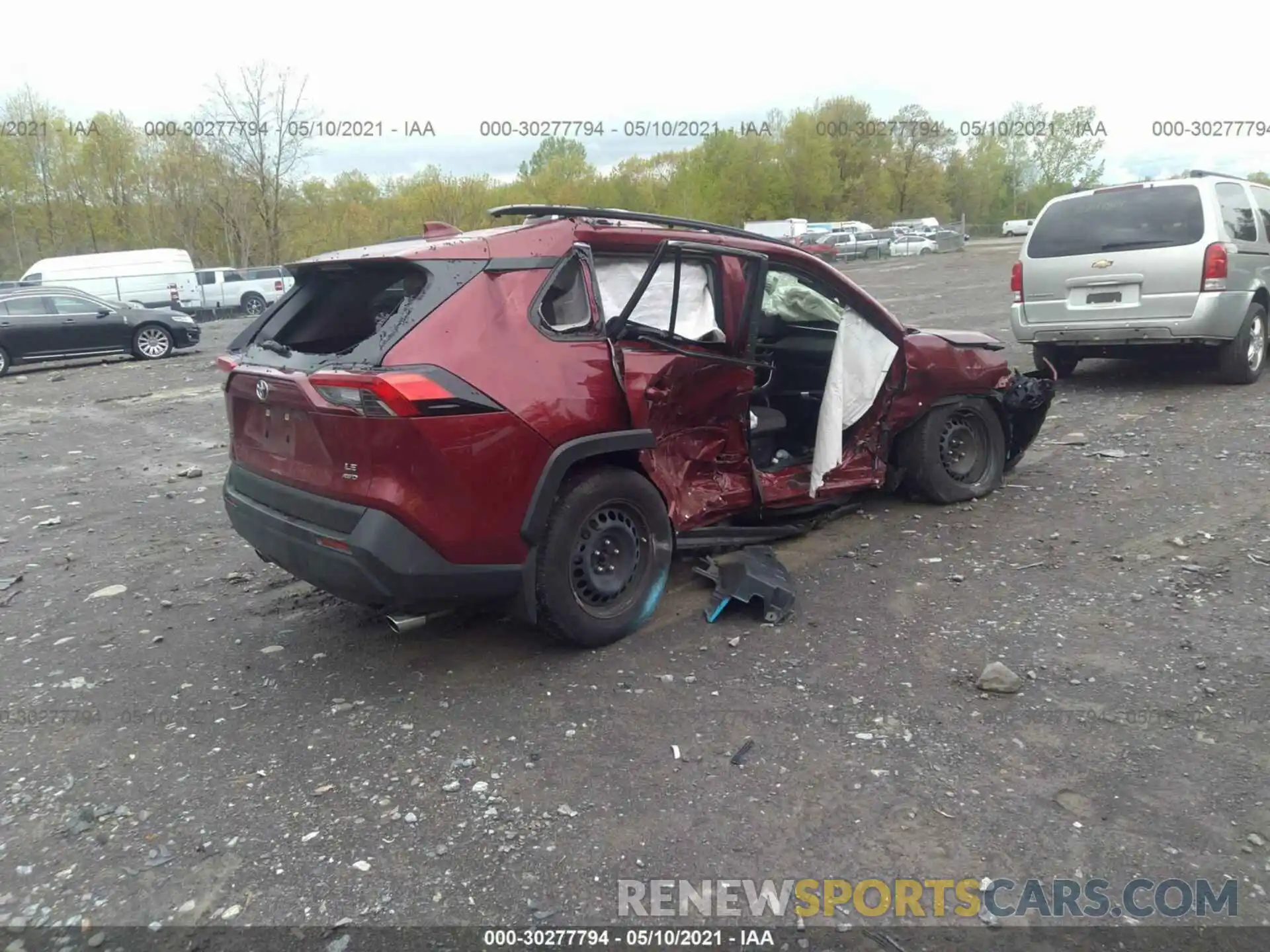 4 Фотография поврежденного автомобиля JTMG1RFV3KD004543 TOYOTA RAV4 2019