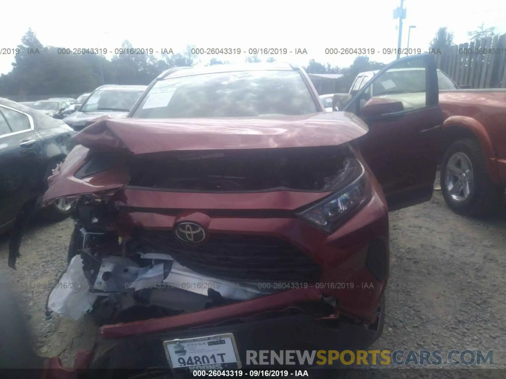 6 Photograph of a damaged car JTMG1RFV3KD022850 TOYOTA RAV4 2019