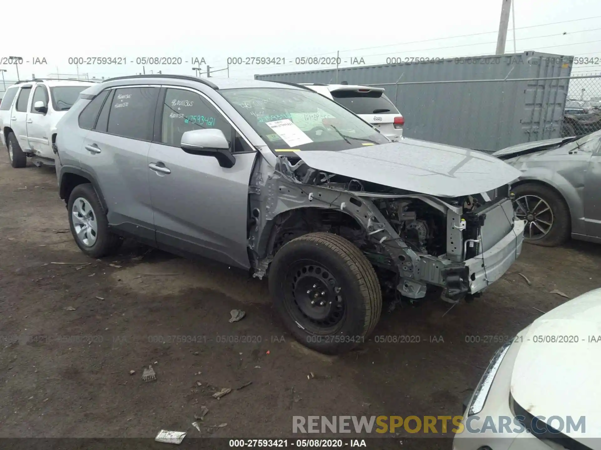 1 Photograph of a damaged car JTMG1RFV3KD037672 TOYOTA RAV4 2019