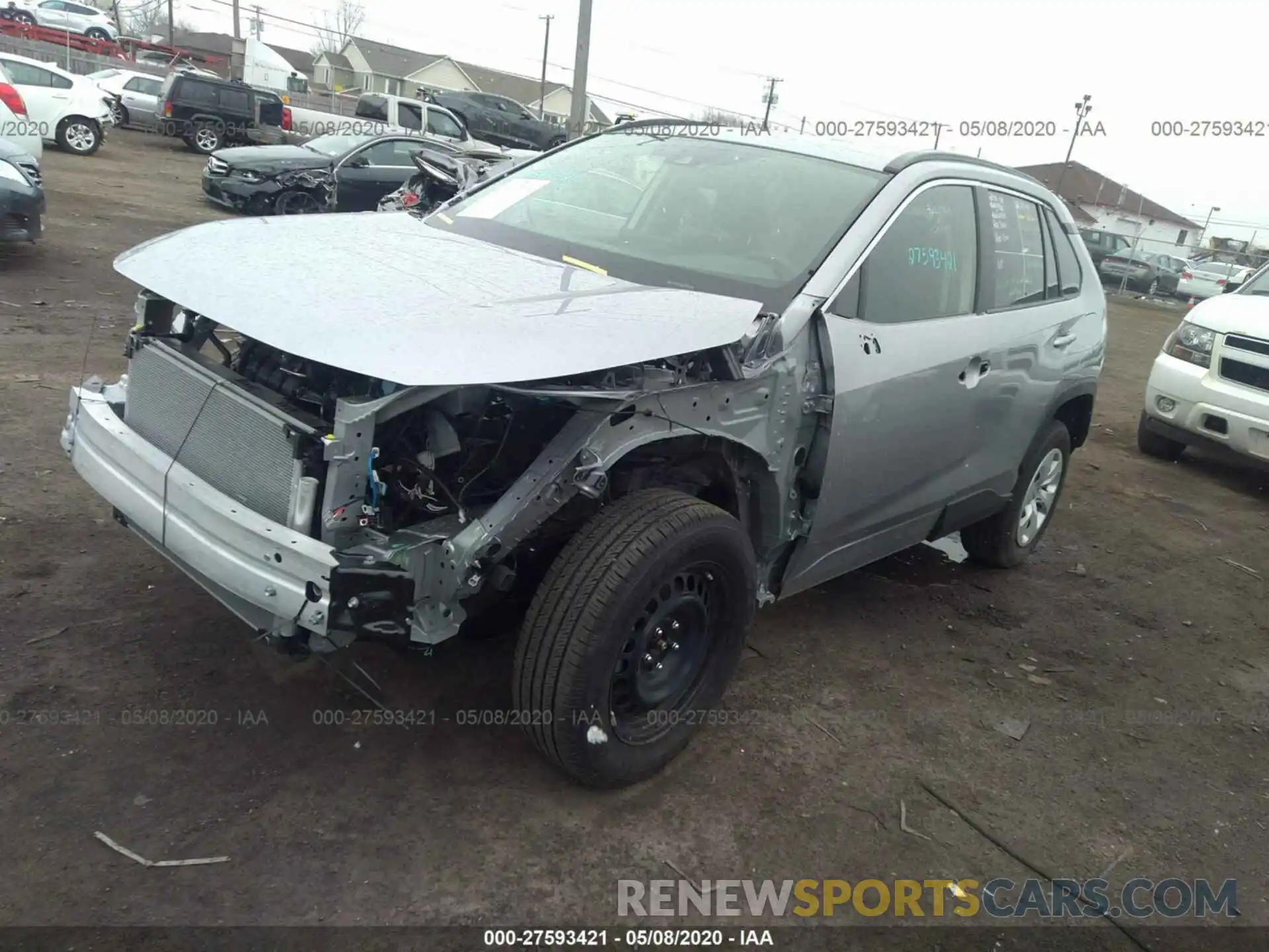 2 Фотография поврежденного автомобиля JTMG1RFV3KD037672 TOYOTA RAV4 2019