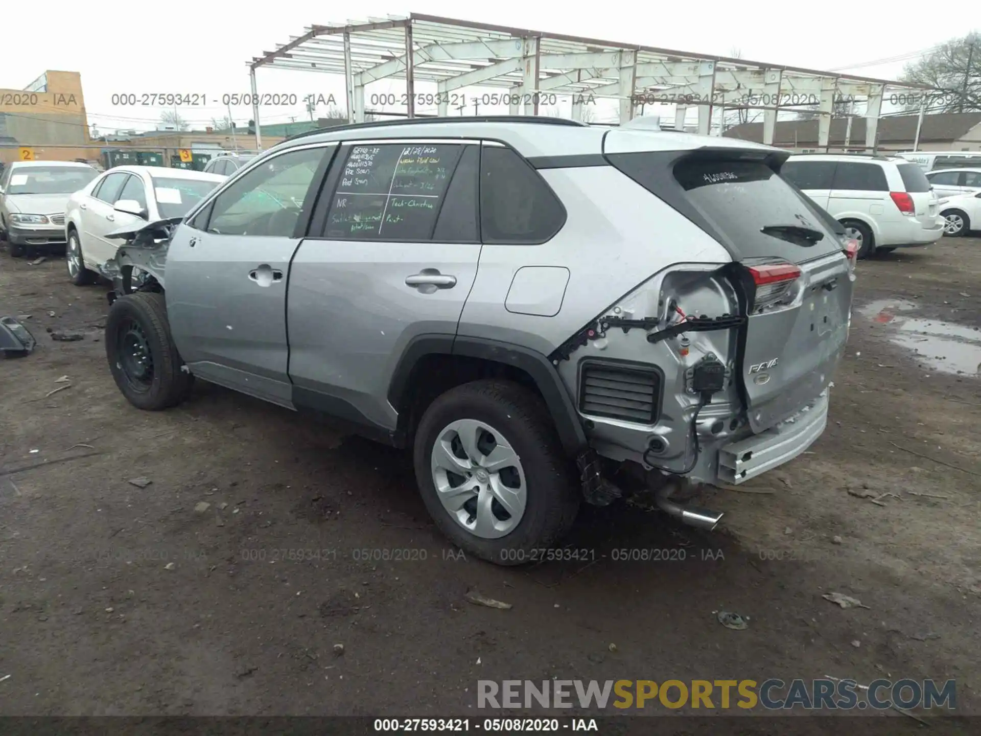 3 Фотография поврежденного автомобиля JTMG1RFV3KD037672 TOYOTA RAV4 2019