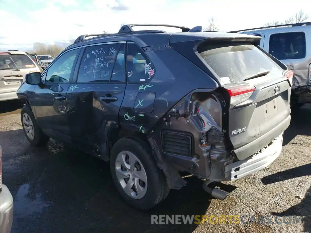 2 Photograph of a damaged car JTMG1RFV3KJ011977 TOYOTA RAV4 2019