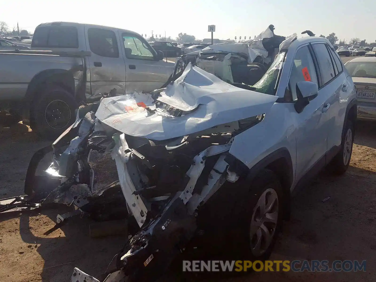 2 Photograph of a damaged car JTMG1RFV4KD026051 TOYOTA RAV4 2019