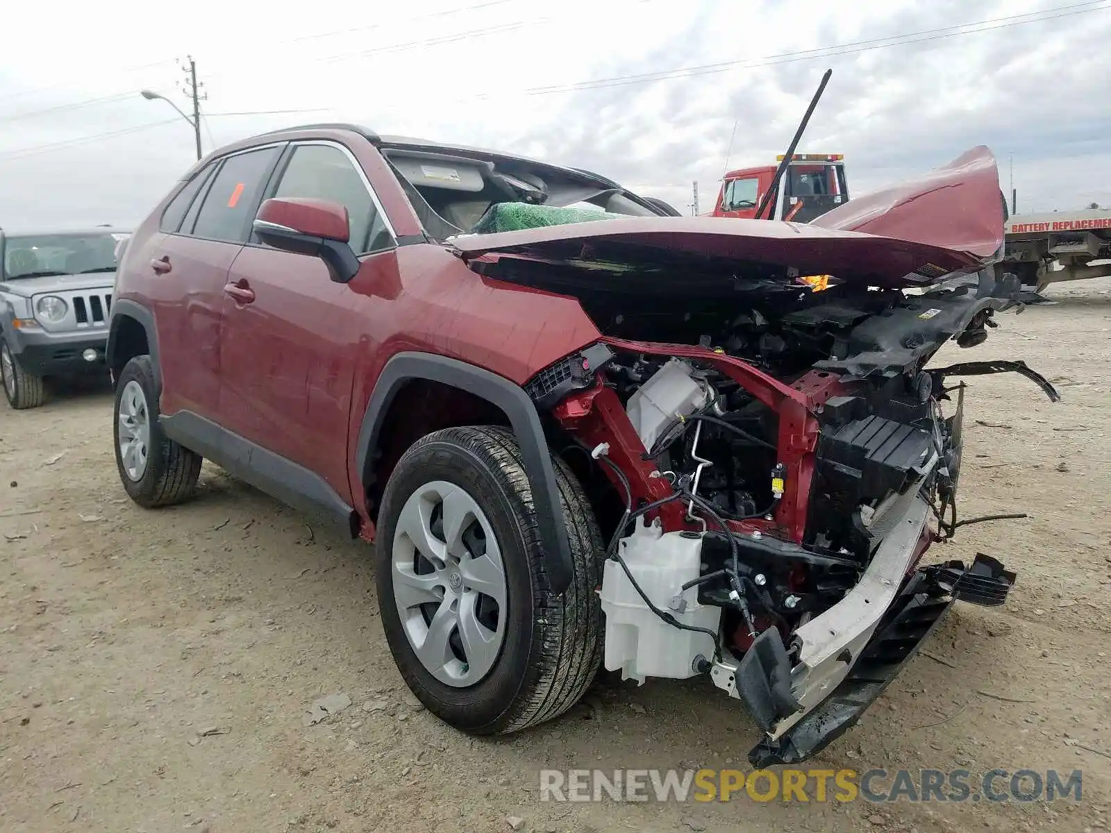 1 Photograph of a damaged car JTMG1RFV4KD501004 TOYOTA RAV4 2019