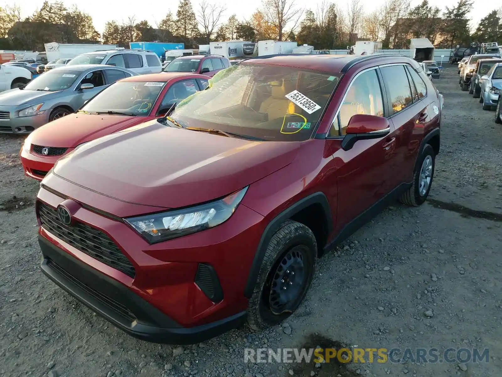 2 Photograph of a damaged car JTMG1RFV4KJ011101 TOYOTA RAV4 2019