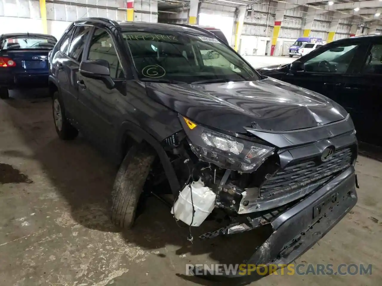 1 Photograph of a damaged car JTMG1RFV5KD006598 TOYOTA RAV4 2019