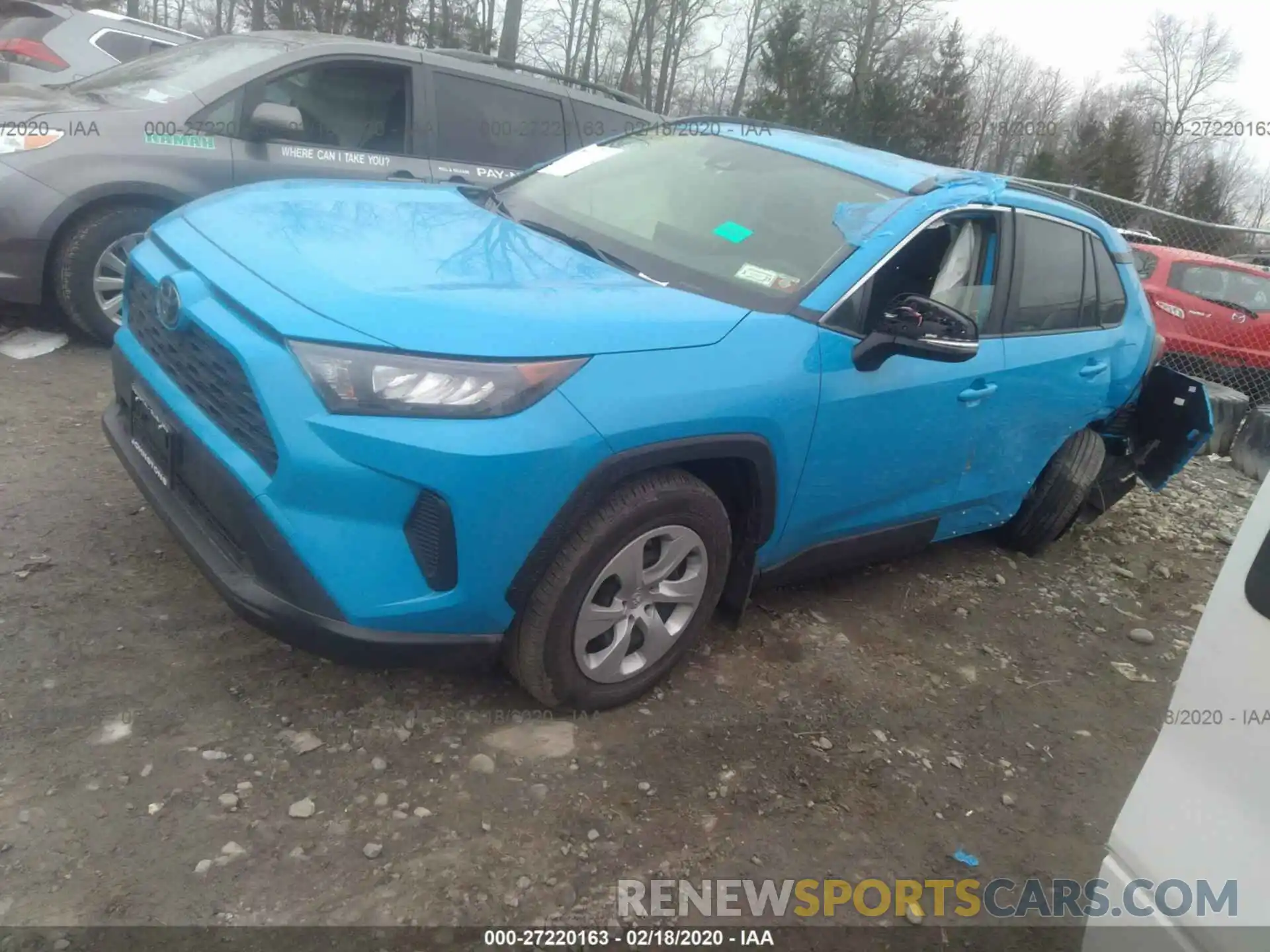 2 Фотография поврежденного автомобиля JTMG1RFV5KD007167 TOYOTA RAV4 2019