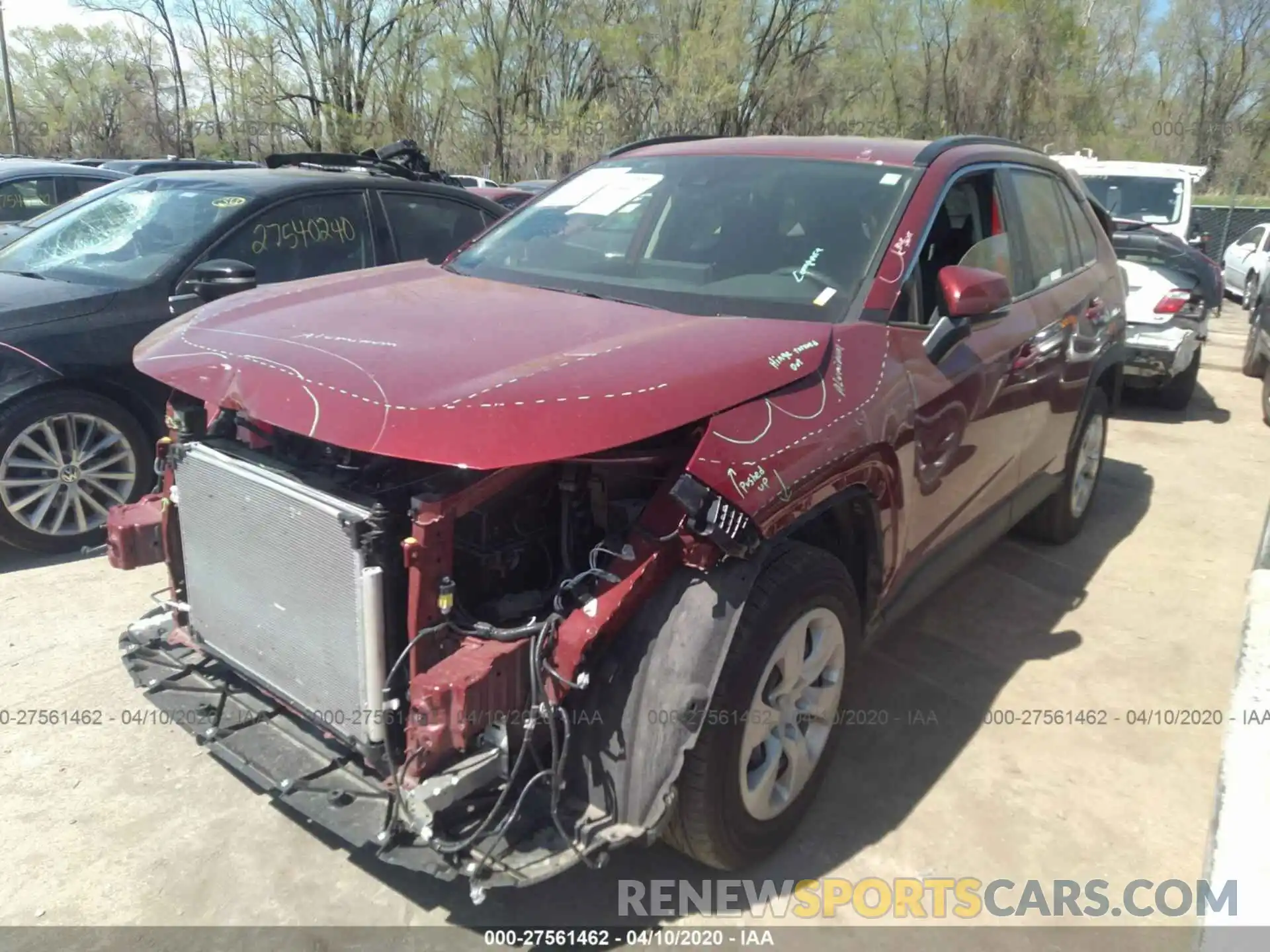 2 Photograph of a damaged car JTMG1RFV5KD014345 TOYOTA RAV4 2019