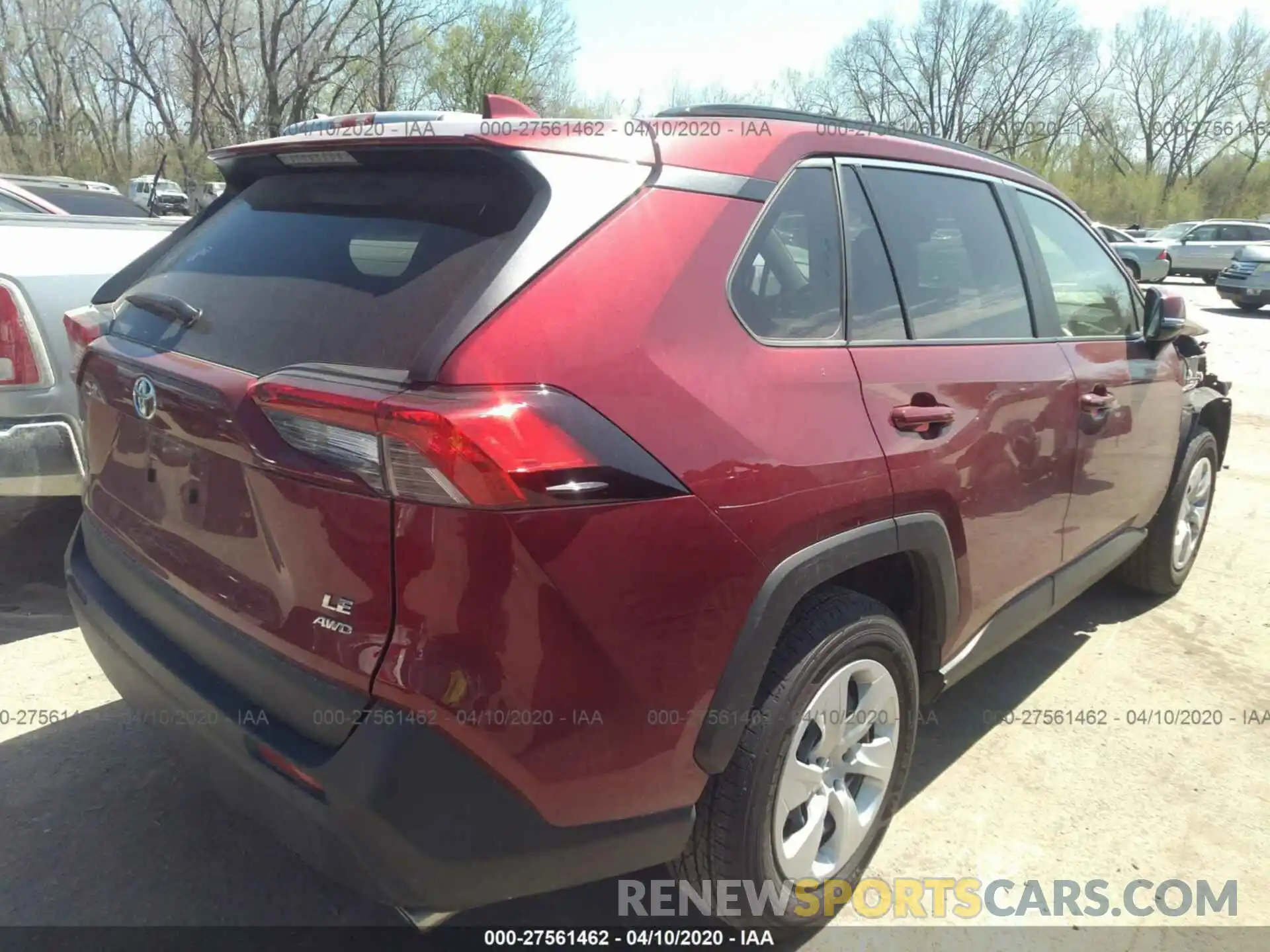 4 Photograph of a damaged car JTMG1RFV5KD014345 TOYOTA RAV4 2019