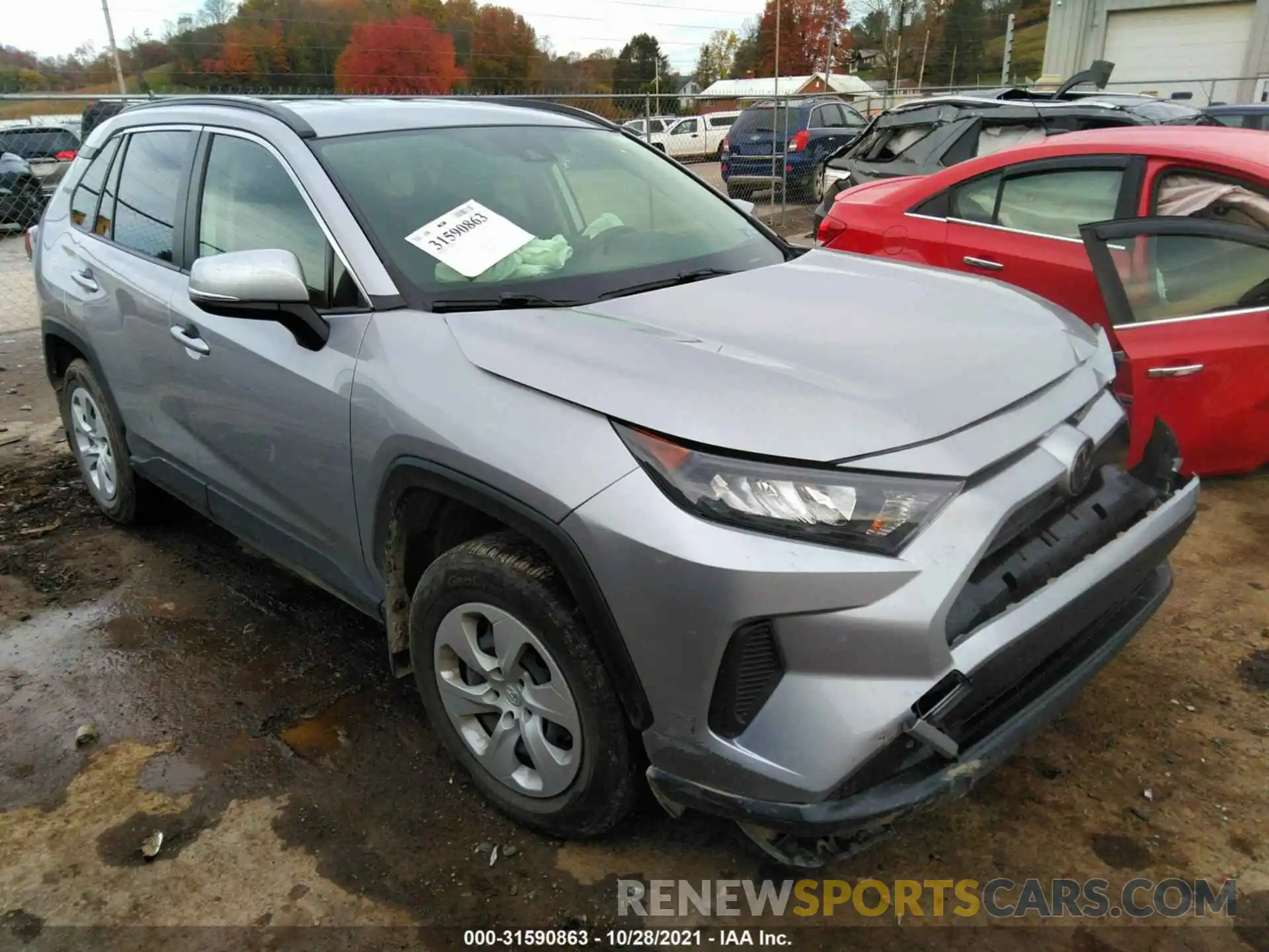 1 Photograph of a damaged car JTMG1RFV5KD033624 TOYOTA RAV4 2019