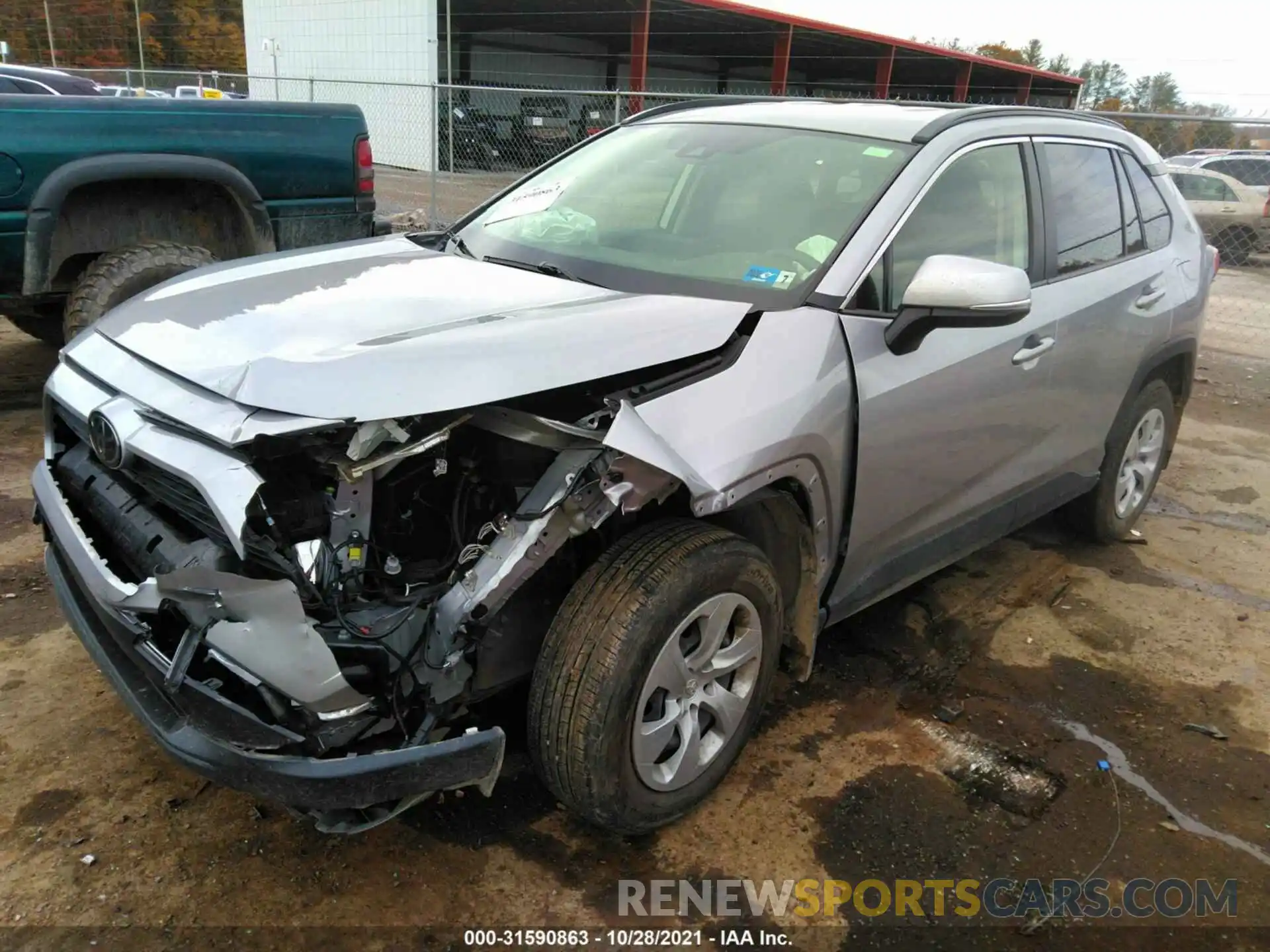 2 Фотография поврежденного автомобиля JTMG1RFV5KD033624 TOYOTA RAV4 2019