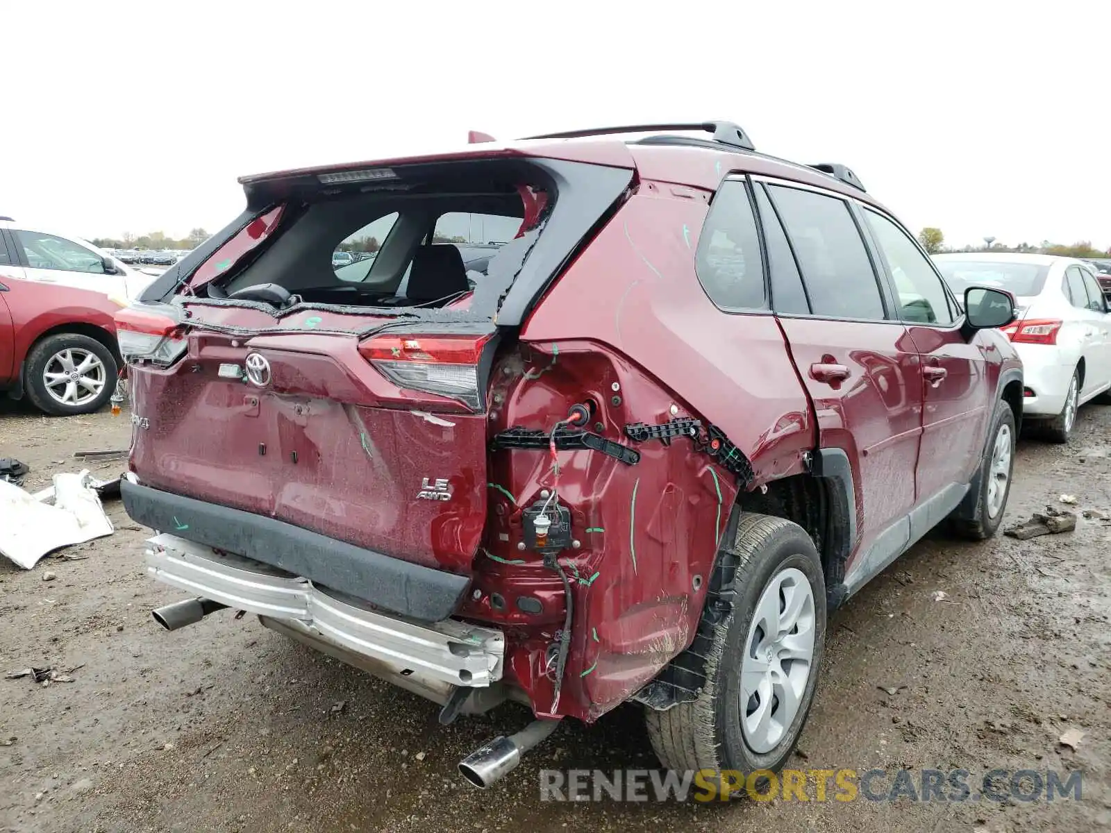 4 Photograph of a damaged car JTMG1RFV5KD034062 TOYOTA RAV4 2019