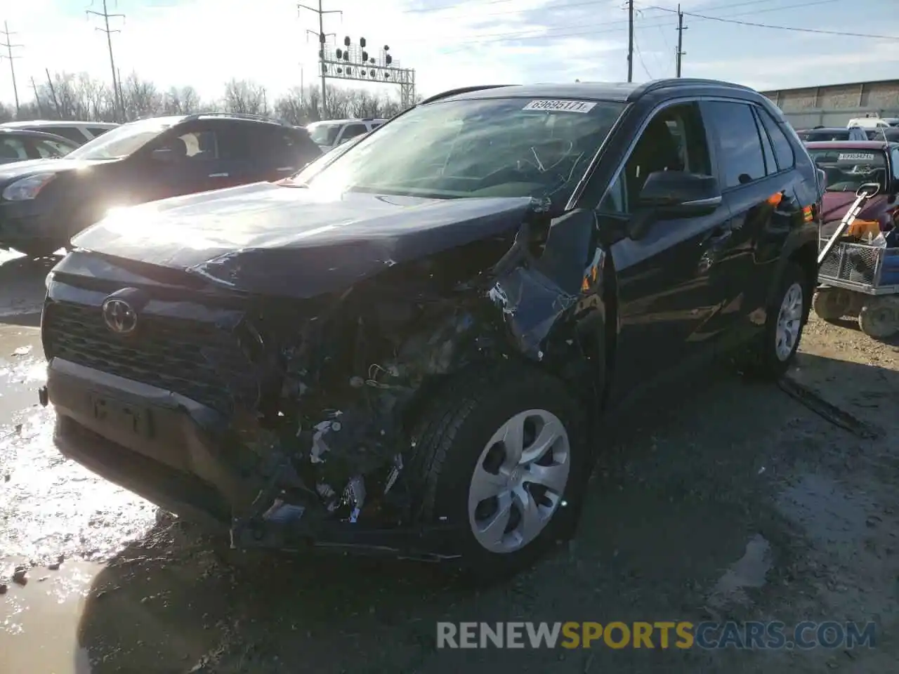 2 Photograph of a damaged car JTMG1RFV5KJ019742 TOYOTA RAV4 2019