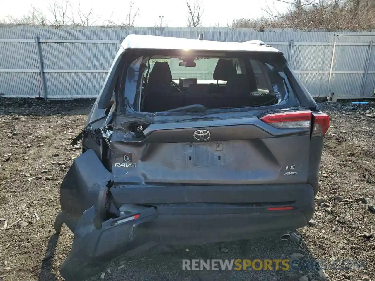 6 Photograph of a damaged car JTMG1RFV5KJ020678 TOYOTA RAV4 2019