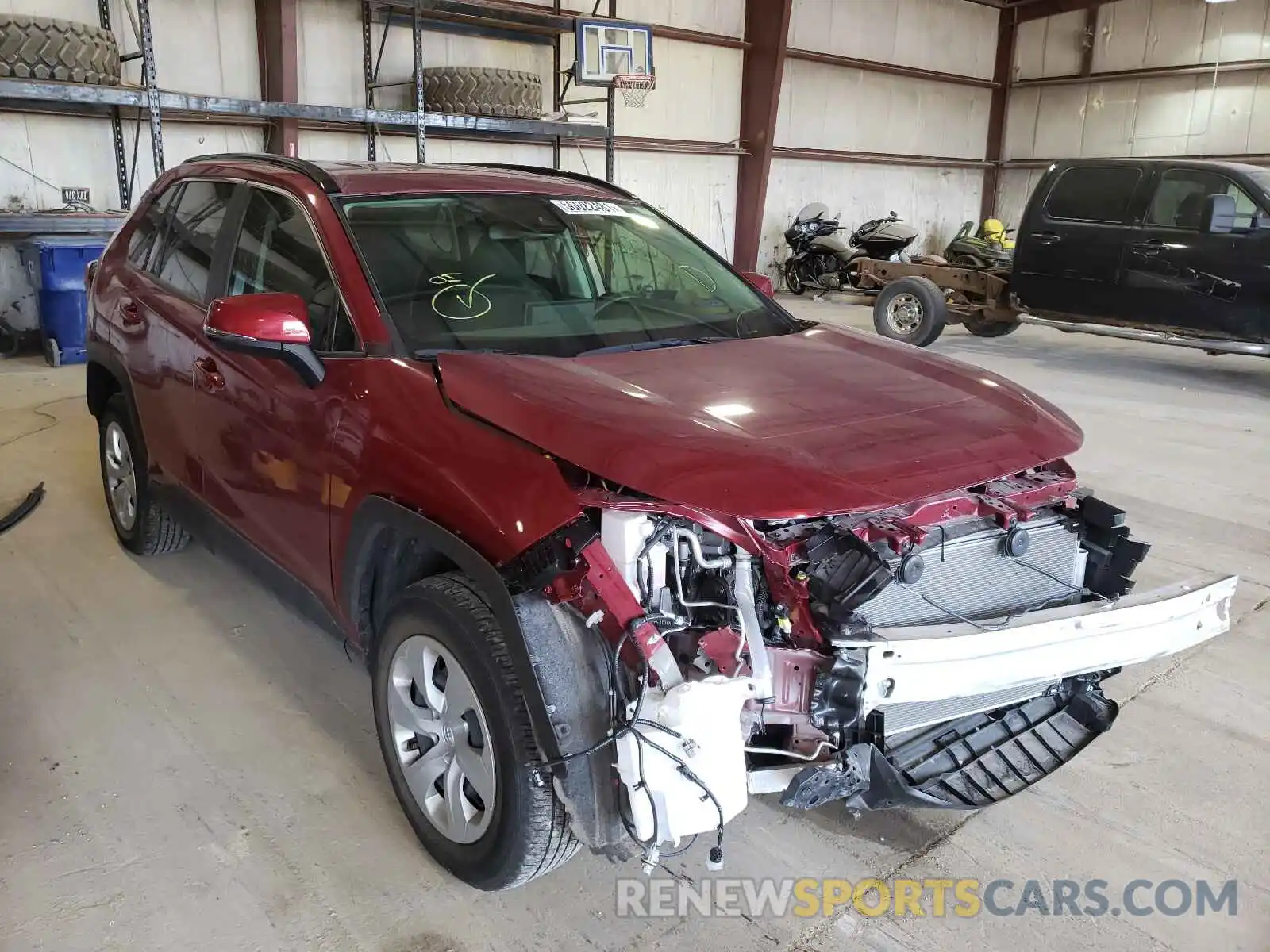 1 Photograph of a damaged car JTMG1RFV6KD021188 TOYOTA RAV4 2019