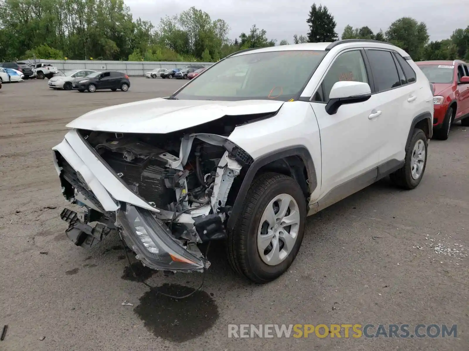 2 Photograph of a damaged car JTMG1RFV6KD033888 TOYOTA RAV4 2019