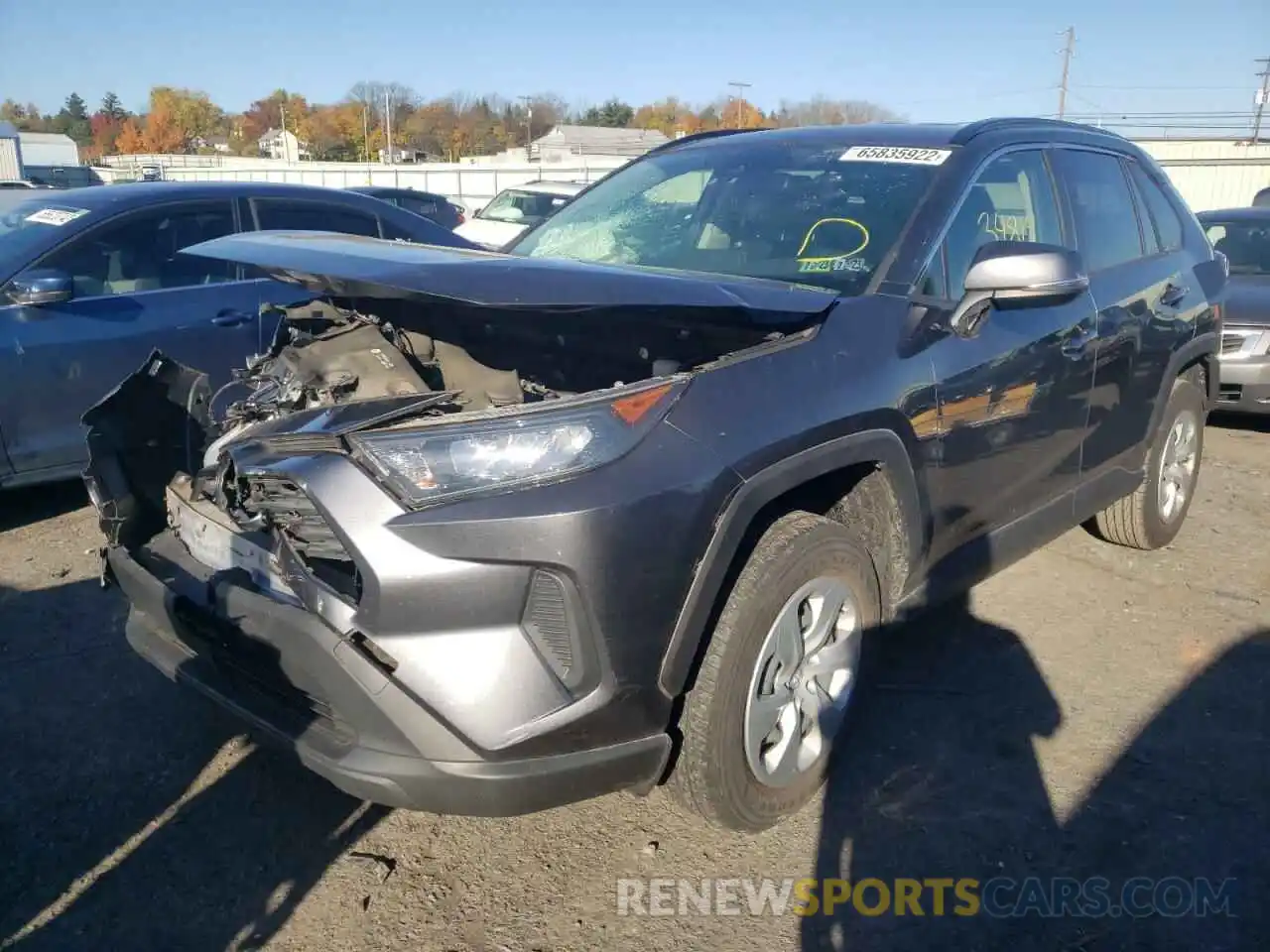 2 Фотография поврежденного автомобиля JTMG1RFV6KD503725 TOYOTA RAV4 2019