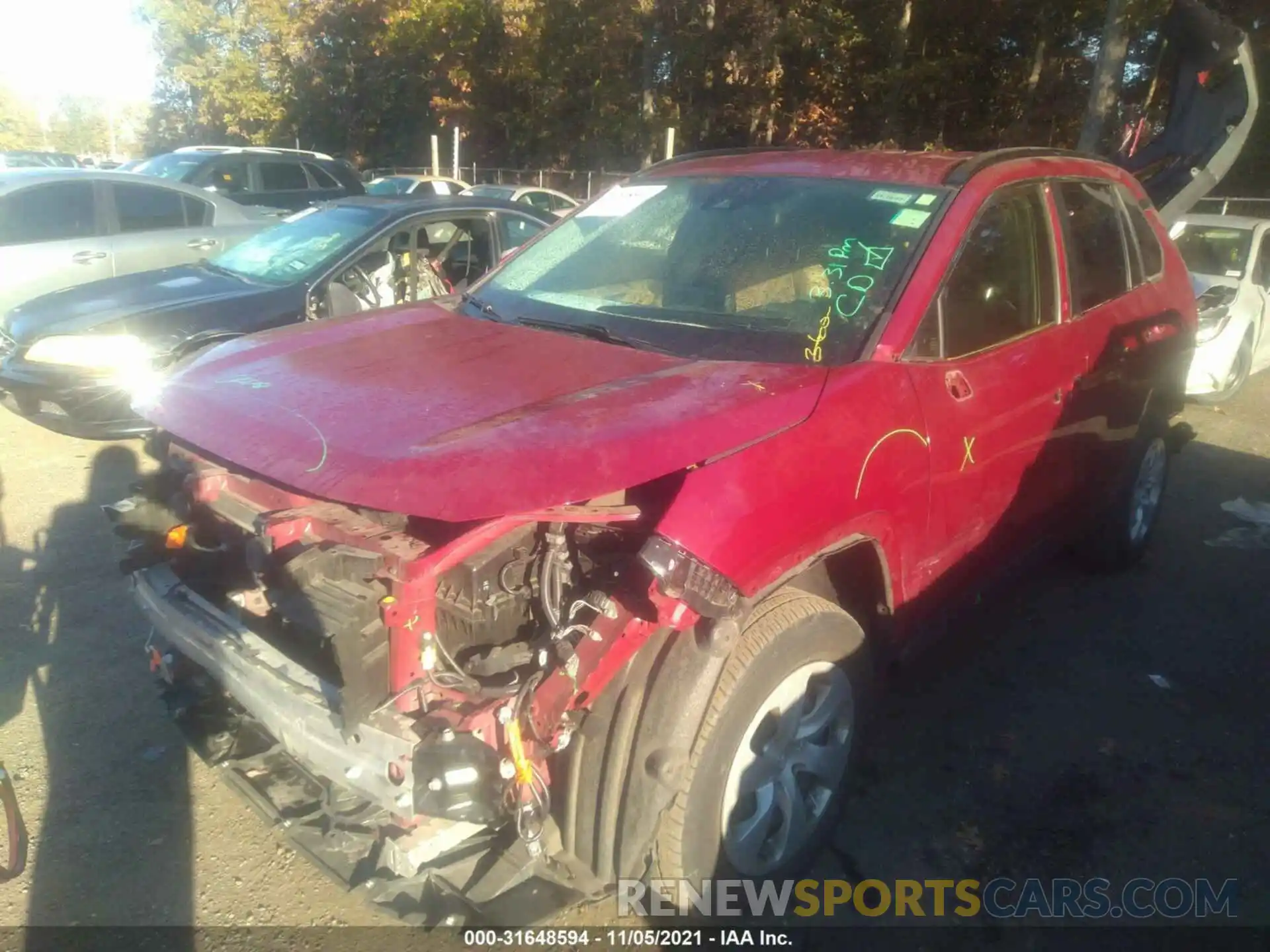 2 Photograph of a damaged car JTMG1RFV6KJ013013 TOYOTA RAV4 2019