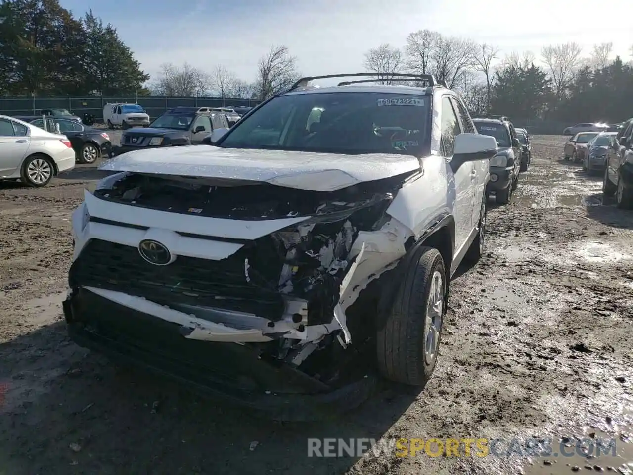 2 Photograph of a damaged car JTMG1RFV6KJ019183 TOYOTA RAV4 2019