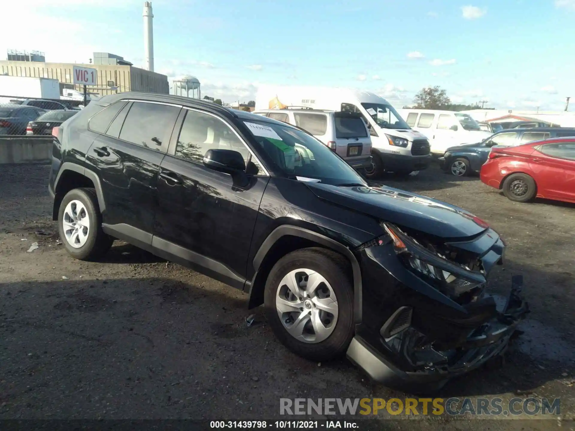 1 Photograph of a damaged car JTMG1RFV6KJ020396 TOYOTA RAV4 2019