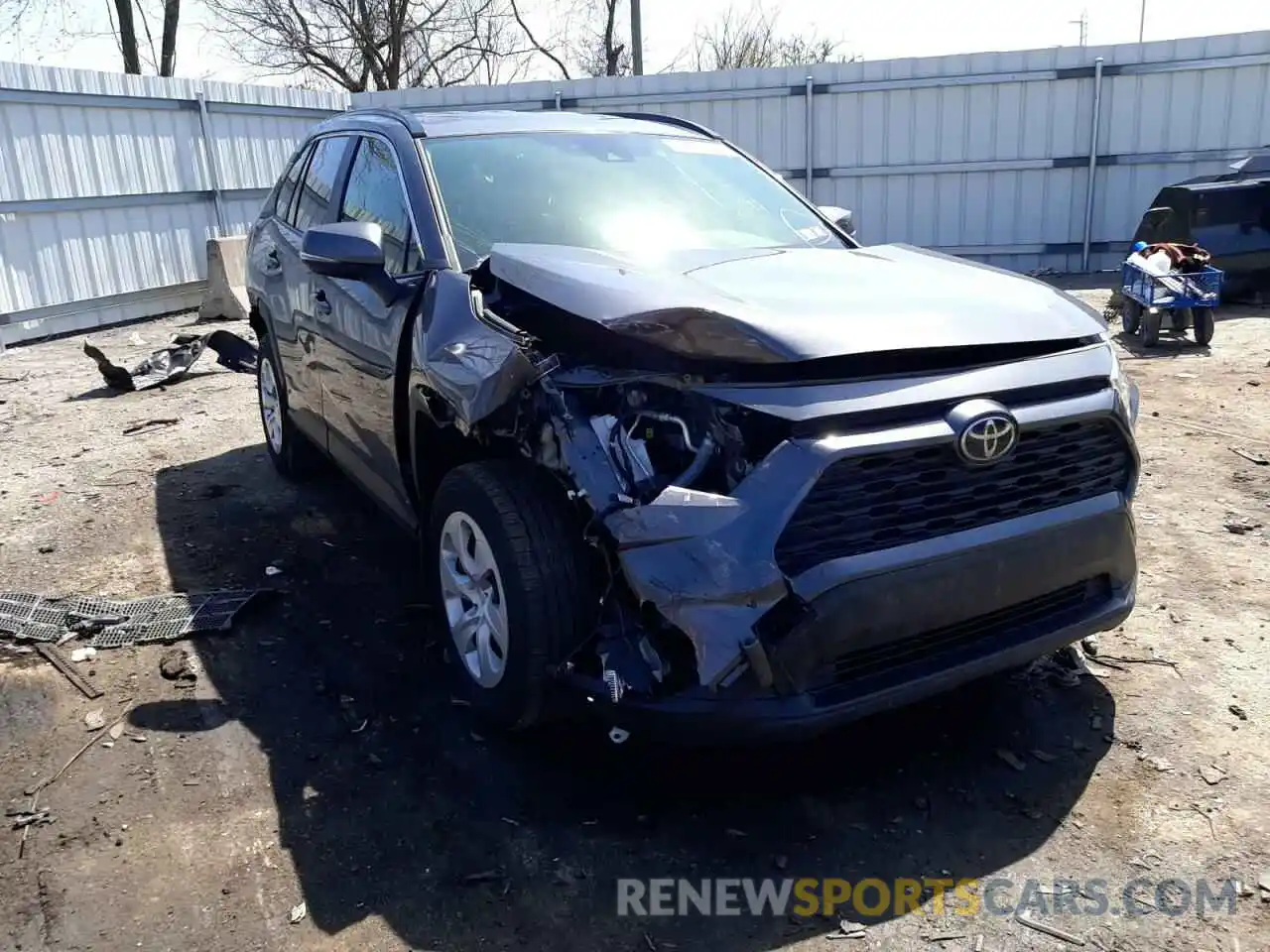 1 Photograph of a damaged car JTMG1RFV7KD013617 TOYOTA RAV4 2019