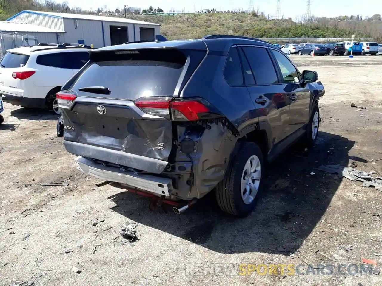 4 Photograph of a damaged car JTMG1RFV7KD013617 TOYOTA RAV4 2019