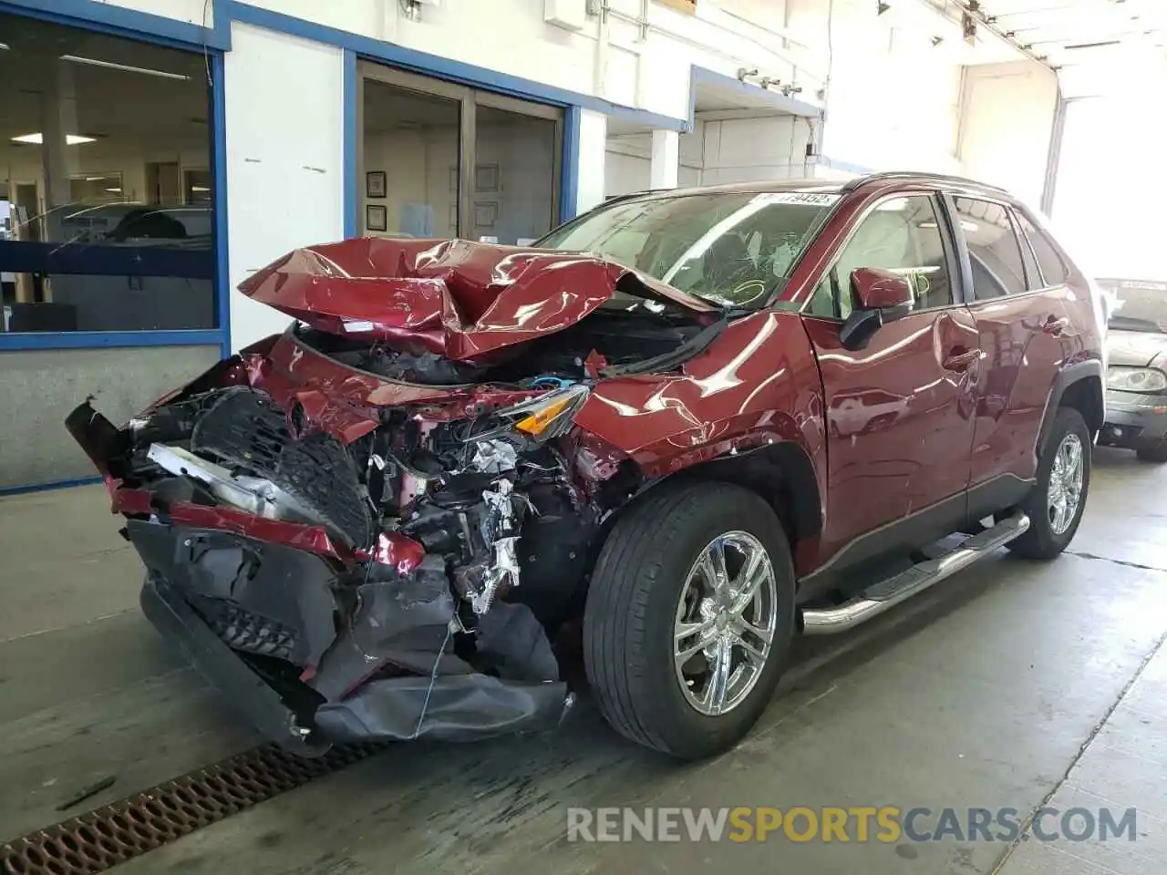 2 Photograph of a damaged car JTMG1RFV7KD037514 TOYOTA RAV4 2019