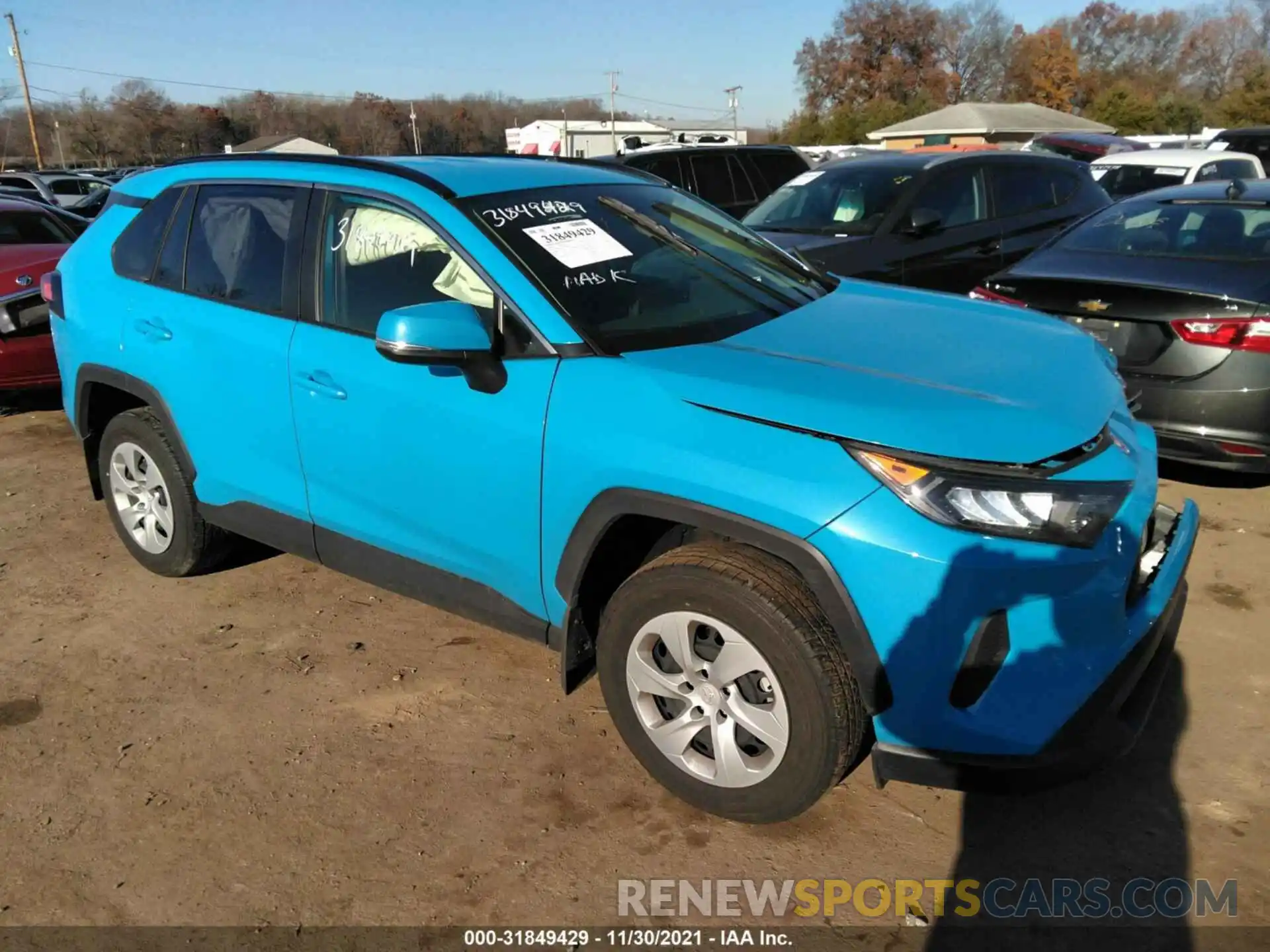 1 Photograph of a damaged car JTMG1RFV7KD040154 TOYOTA RAV4 2019