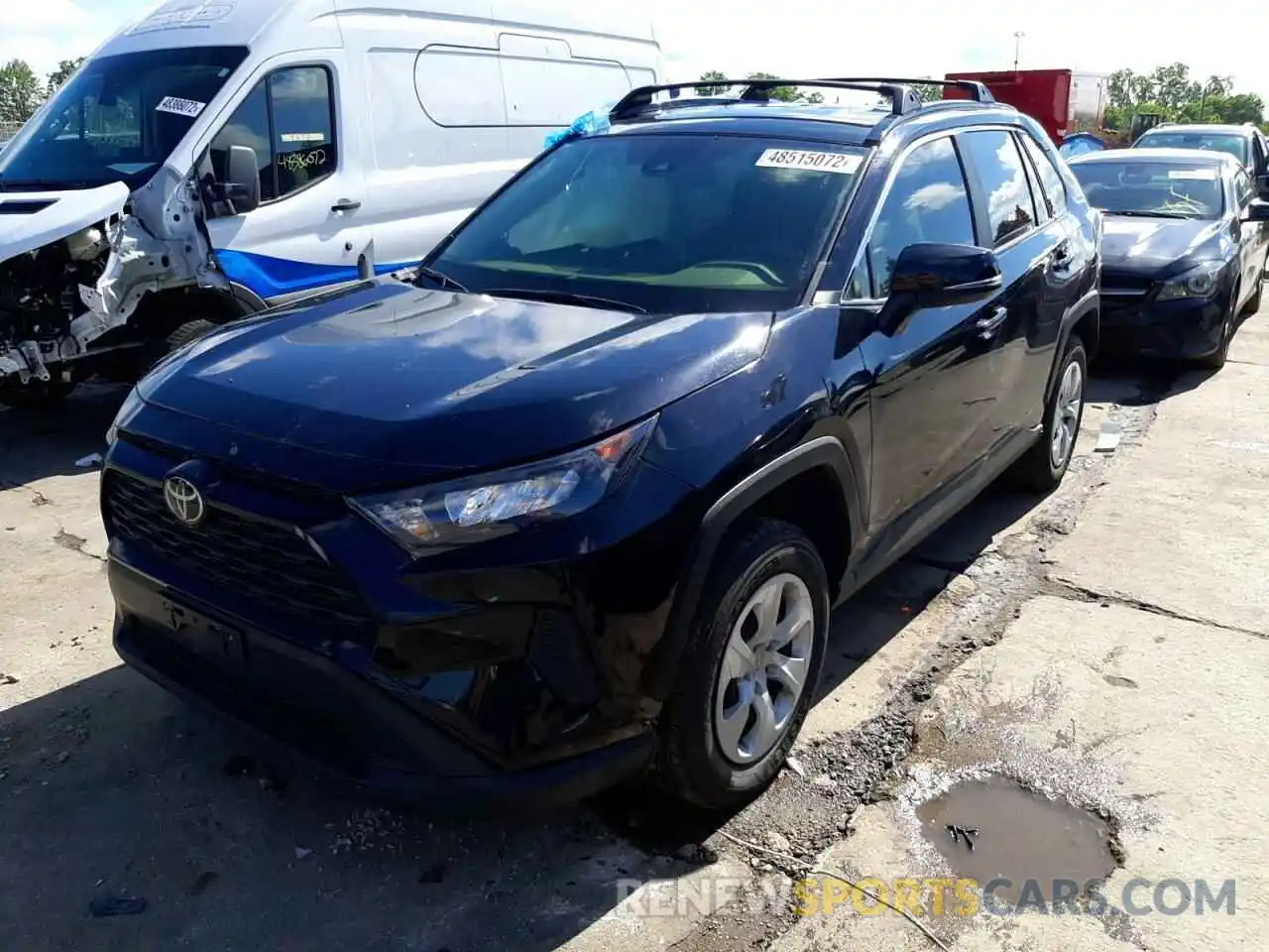 2 Photograph of a damaged car JTMG1RFV7KJ003316 TOYOTA RAV4 2019