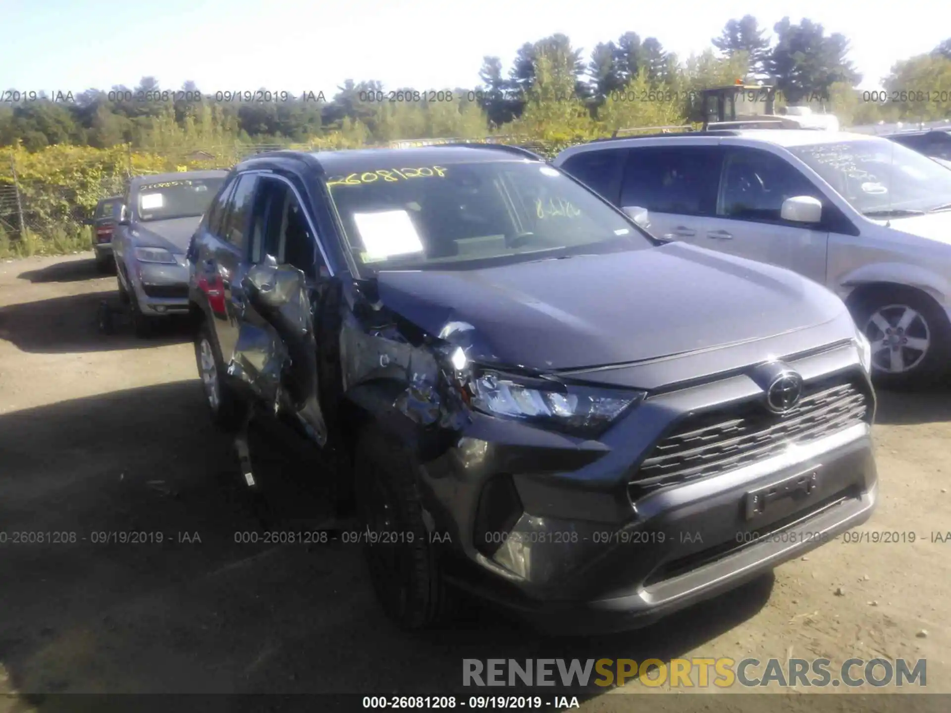 1 Photograph of a damaged car JTMG1RFV7KJ006989 TOYOTA RAV4 2019