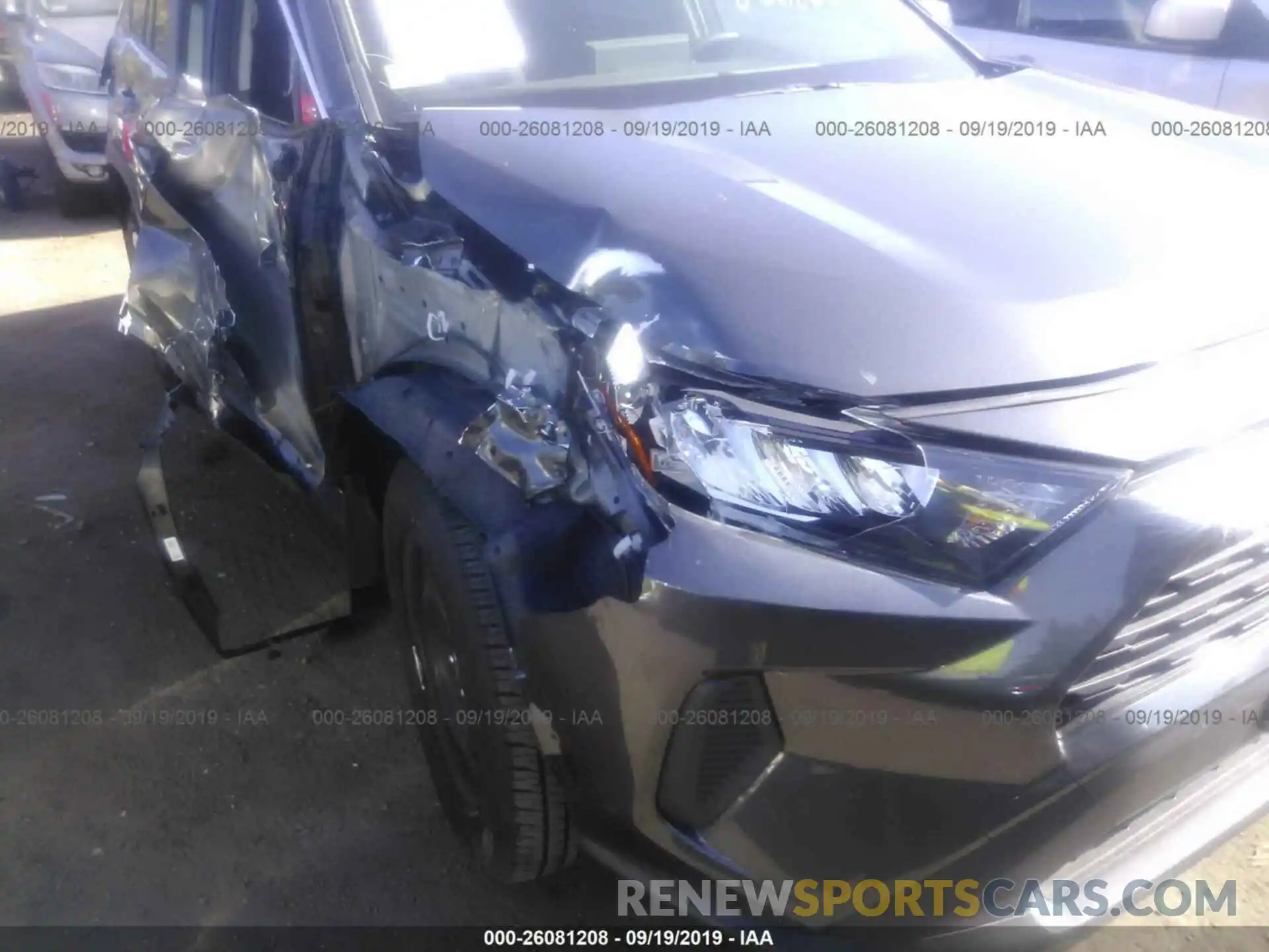 6 Photograph of a damaged car JTMG1RFV7KJ006989 TOYOTA RAV4 2019