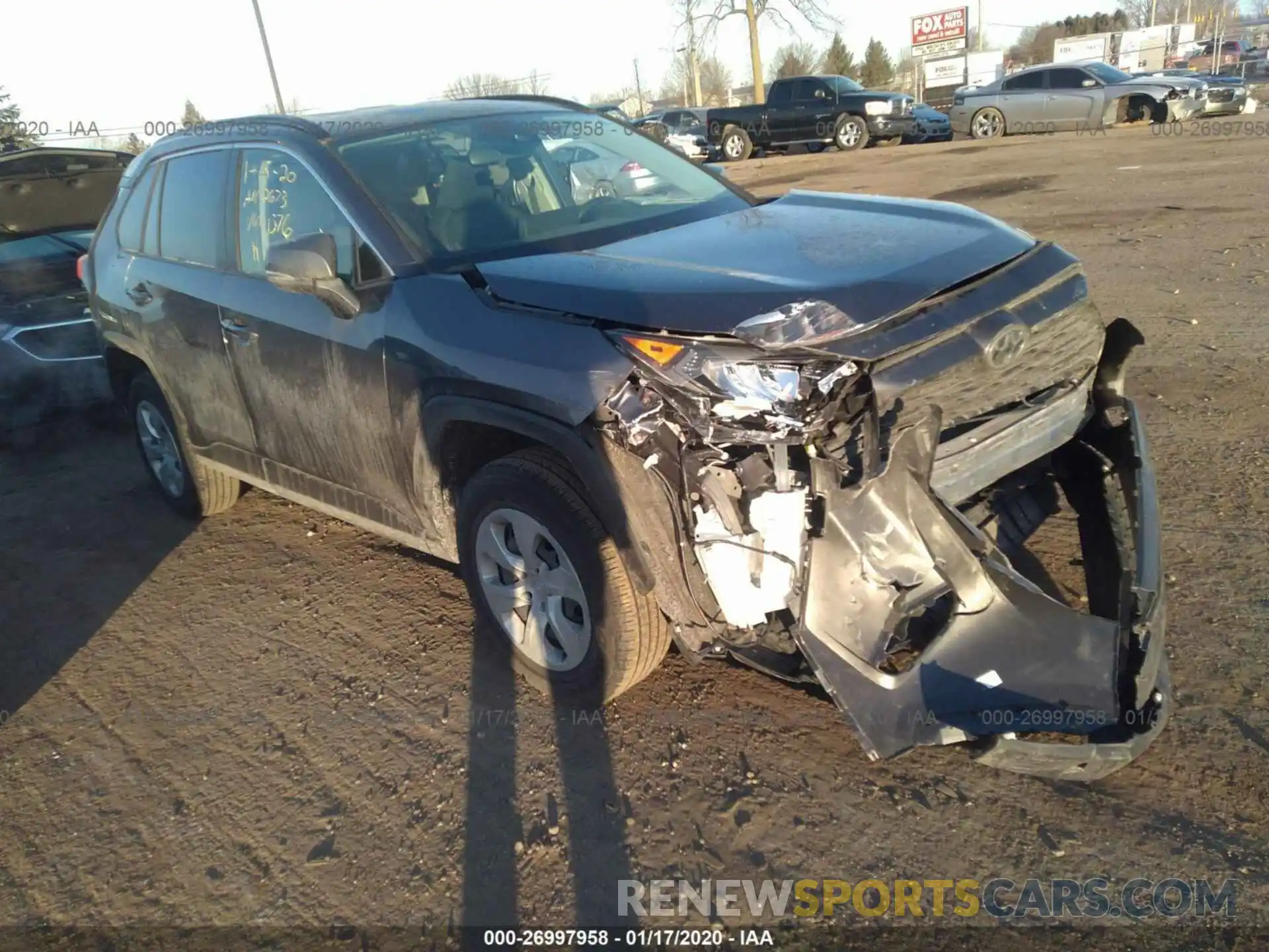 1 Photograph of a damaged car JTMG1RFV7KJ011576 TOYOTA RAV4 2019