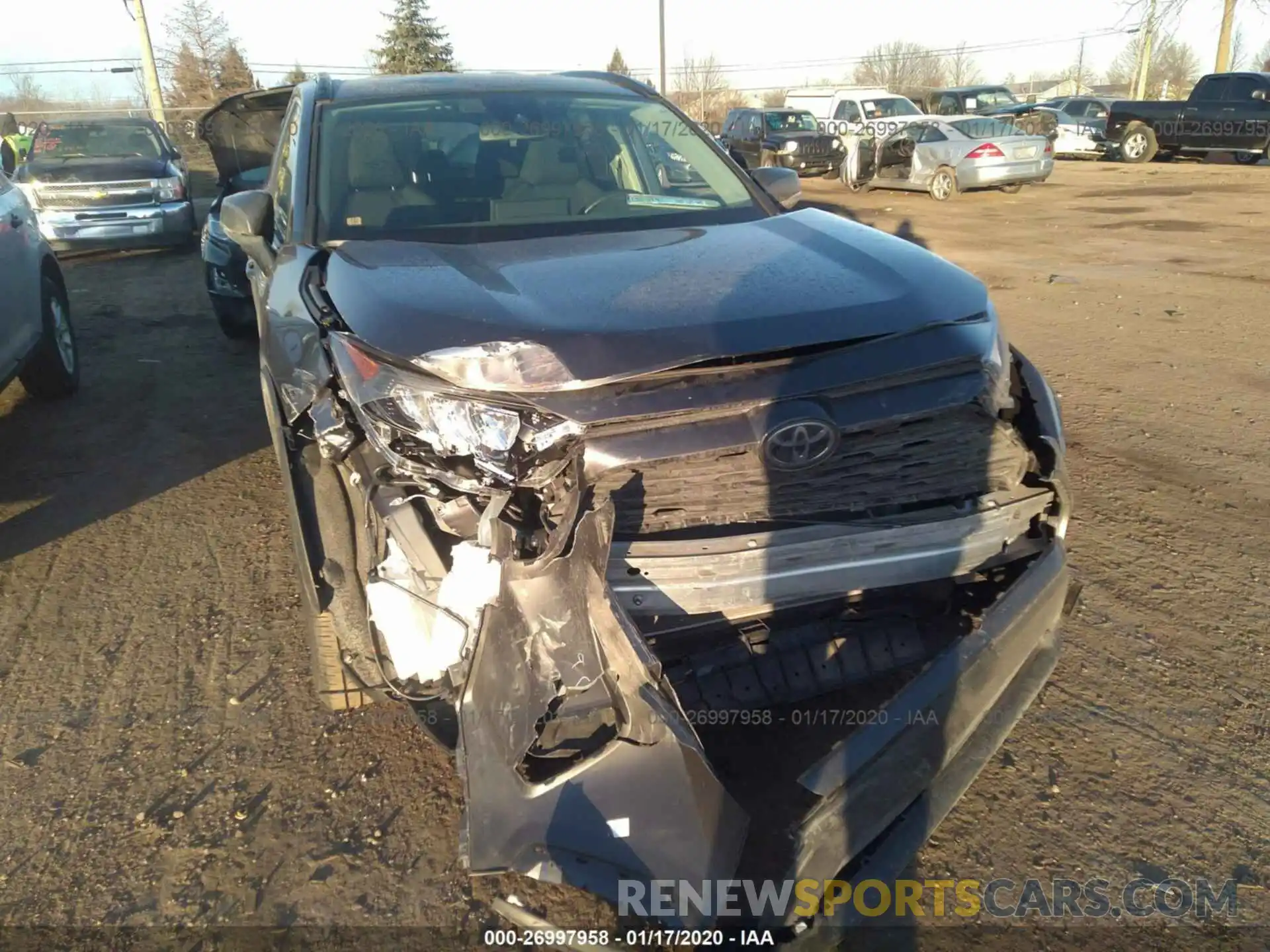 6 Photograph of a damaged car JTMG1RFV7KJ011576 TOYOTA RAV4 2019