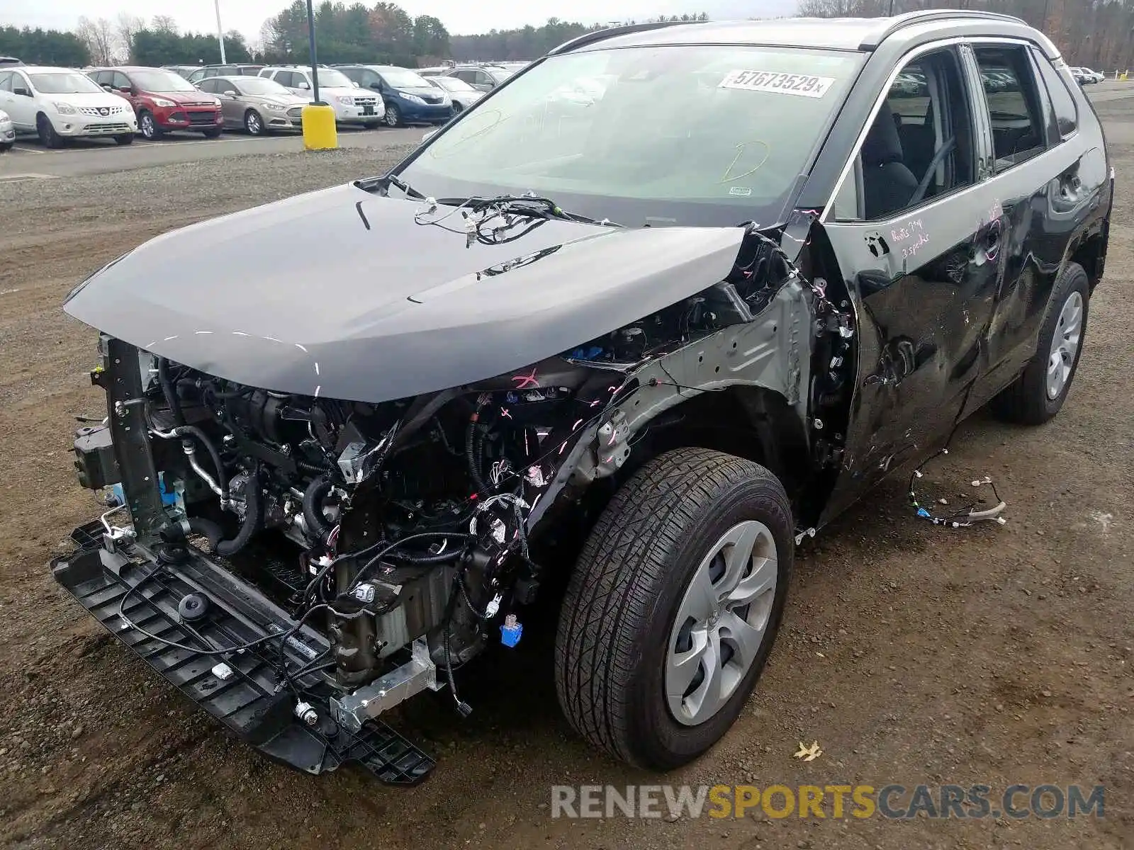 2 Photograph of a damaged car JTMG1RFV7KJ013439 TOYOTA RAV4 2019