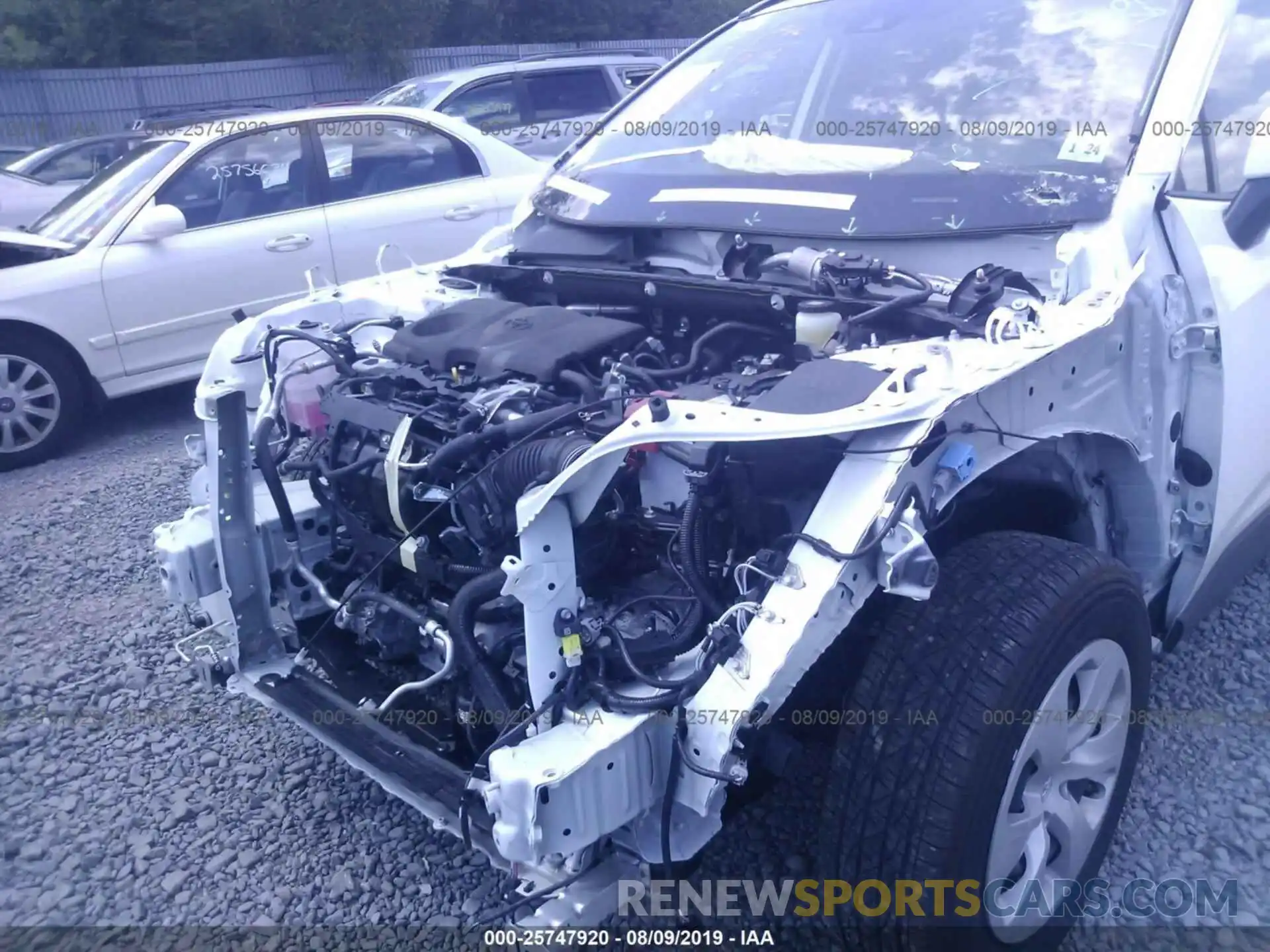 6 Photograph of a damaged car JTMG1RFV8KD007583 TOYOTA RAV4 2019