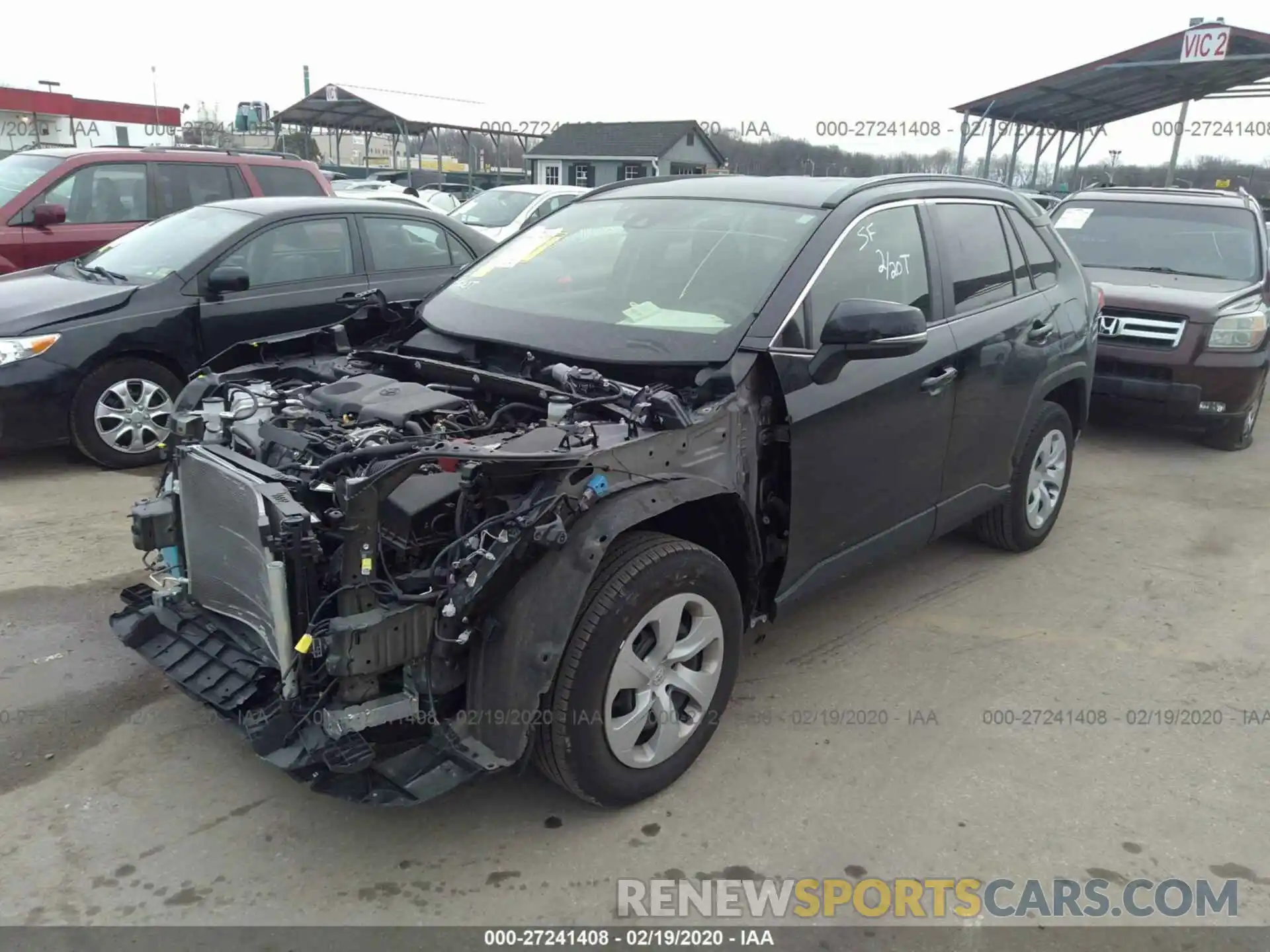 2 Photograph of a damaged car JTMG1RFV8KD044648 TOYOTA RAV4 2019