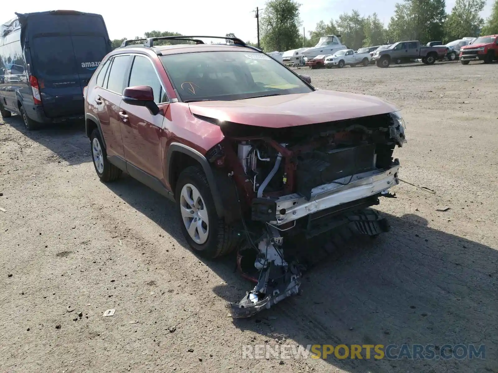 1 Photograph of a damaged car JTMG1RFV8KD508490 TOYOTA RAV4 2019