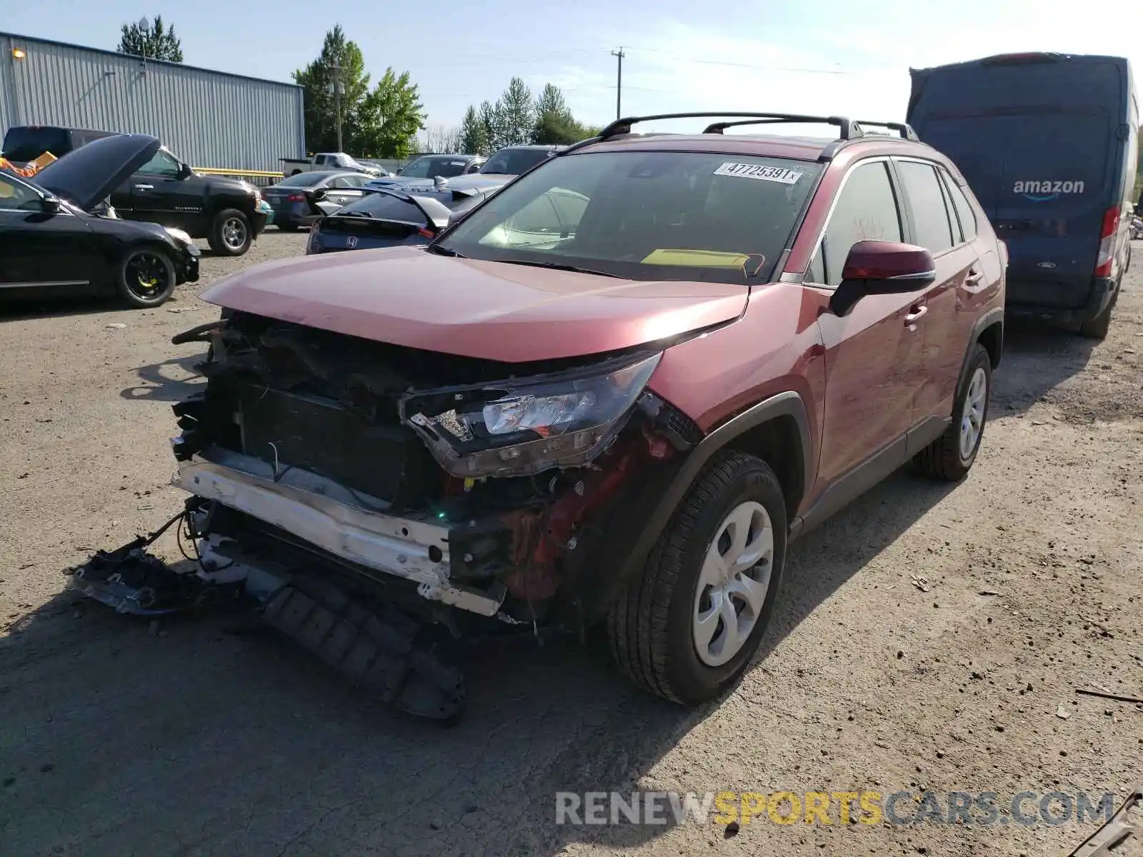 2 Photograph of a damaged car JTMG1RFV8KD508490 TOYOTA RAV4 2019