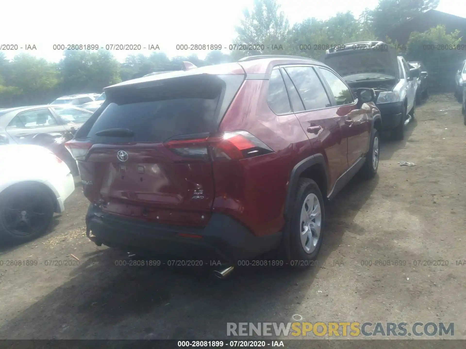 4 Фотография поврежденного автомобиля JTMG1RFV8KD521093 TOYOTA RAV4 2019