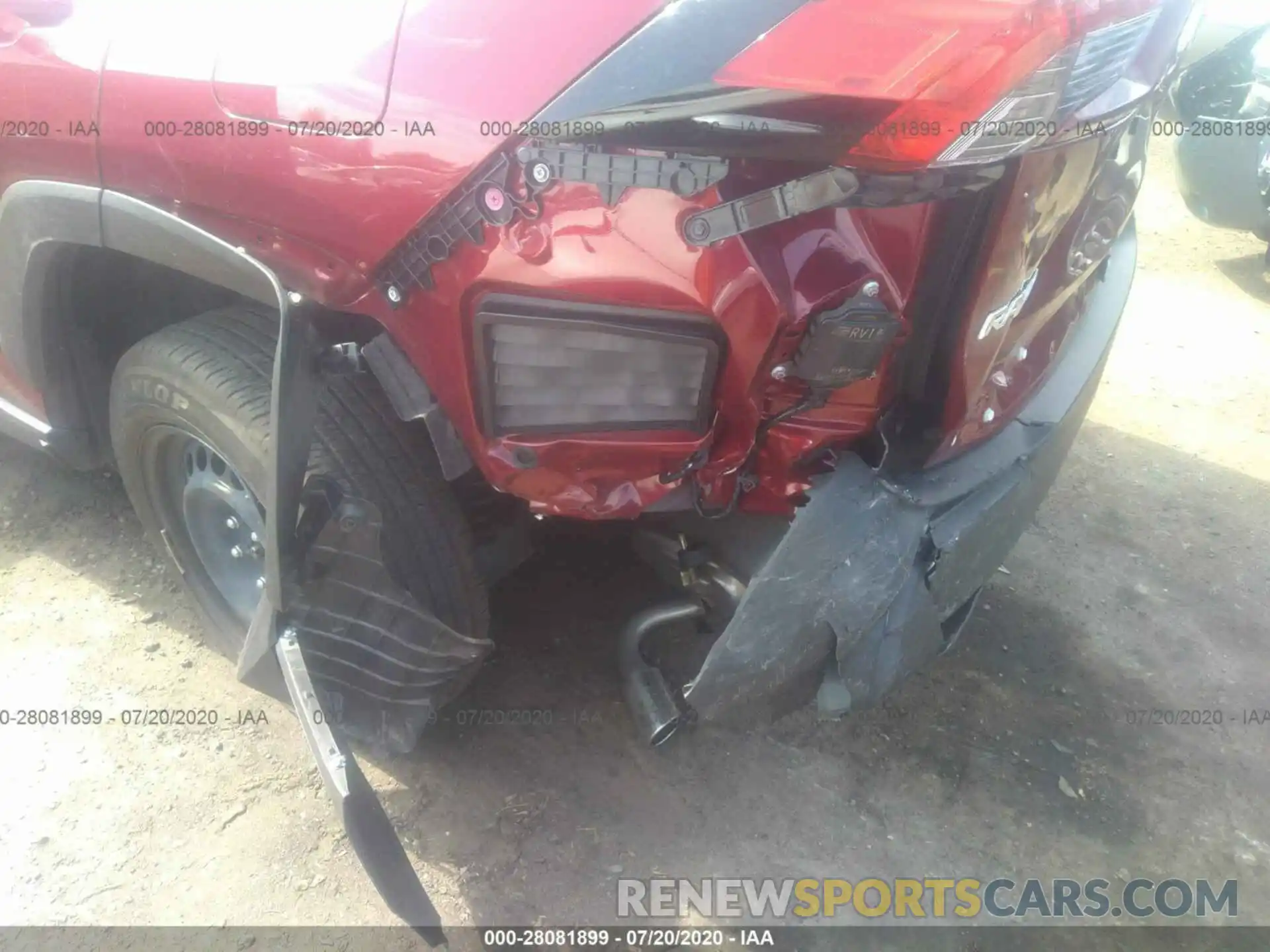 6 Photograph of a damaged car JTMG1RFV8KD521093 TOYOTA RAV4 2019