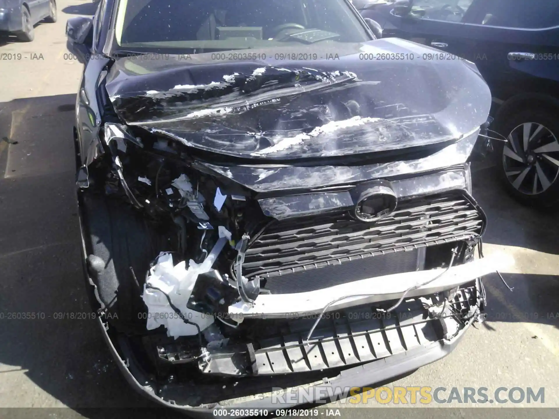 6 Photograph of a damaged car JTMG1RFV8KJ001221 TOYOTA RAV4 2019