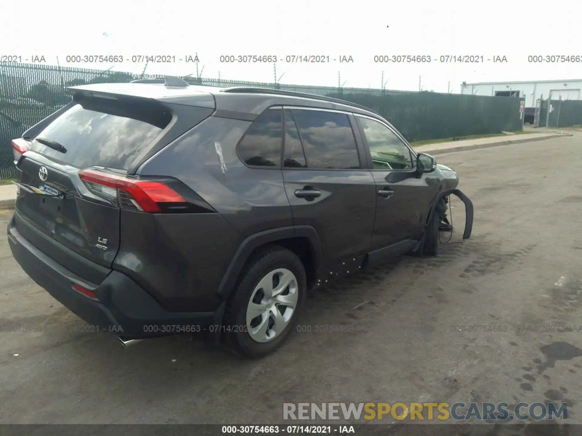 4 Photograph of a damaged car JTMG1RFV8KJ011957 TOYOTA RAV4 2019