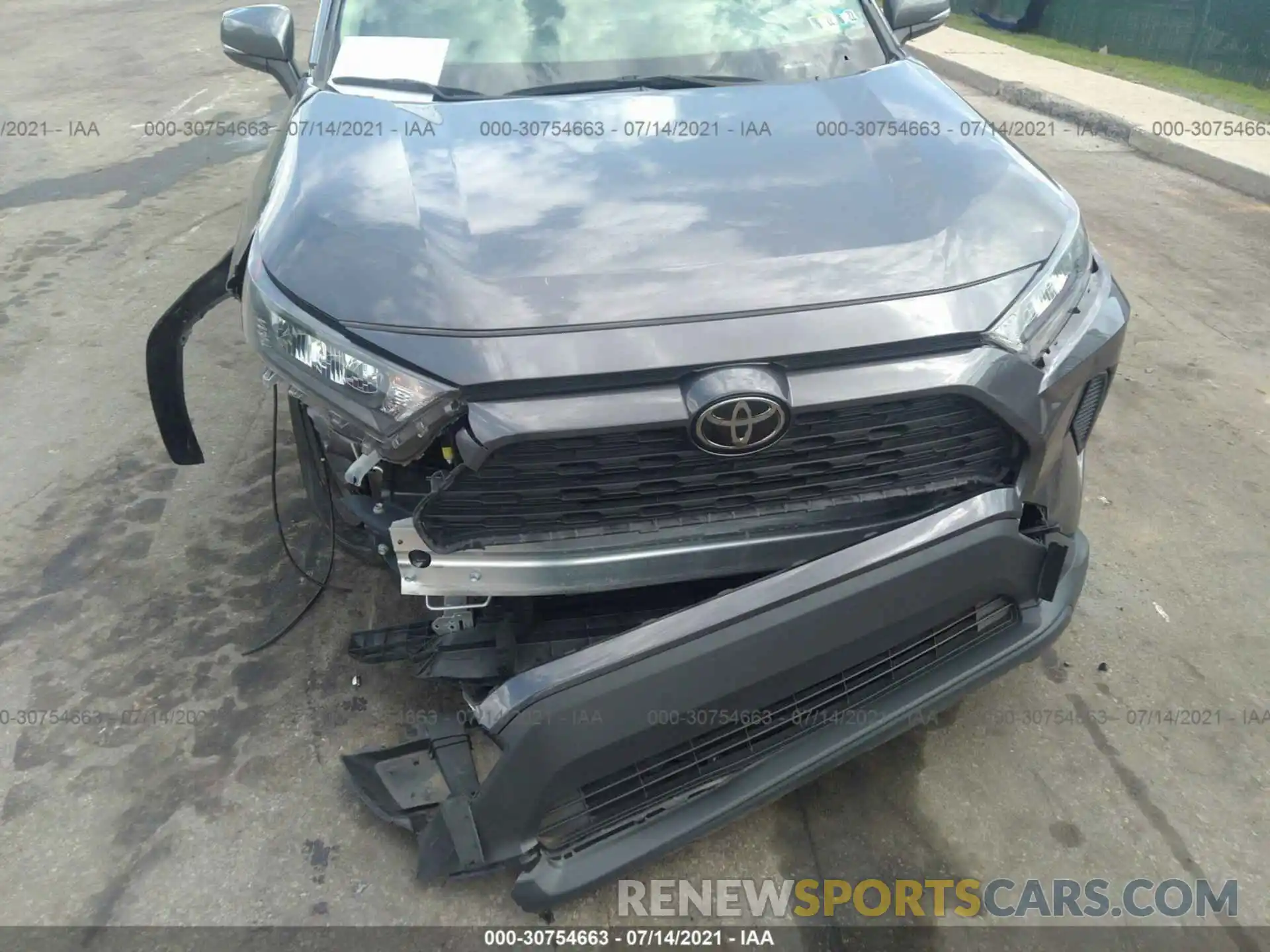 6 Photograph of a damaged car JTMG1RFV8KJ011957 TOYOTA RAV4 2019