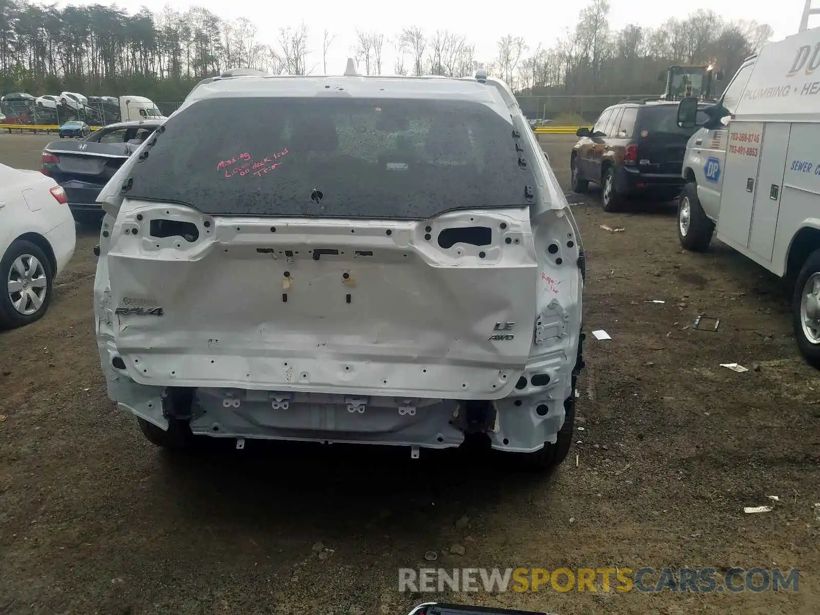 9 Фотография поврежденного автомобиля JTMG1RFV8KJ012722 TOYOTA RAV4 2019