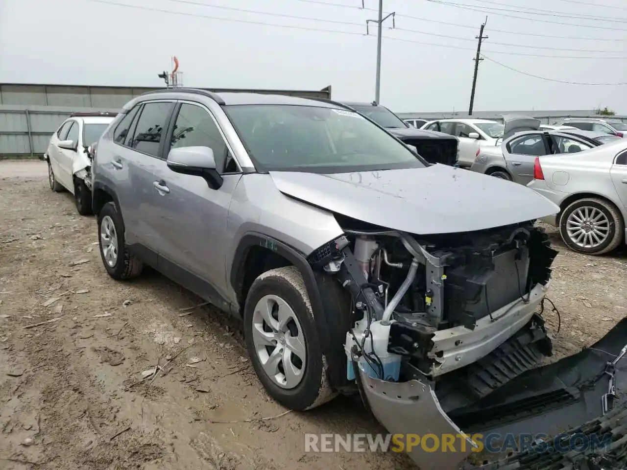 1 Photograph of a damaged car JTMG1RFV9KD006877 TOYOTA RAV4 2019